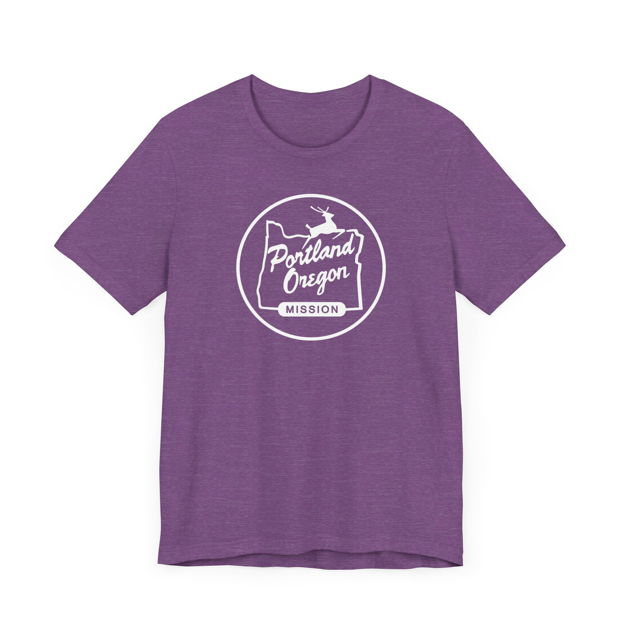 Oregon Portland Mission Circular Monochrome Logo T-Shirt - Latter-Day Saint LDS Missionary Gift - Book of Mormon