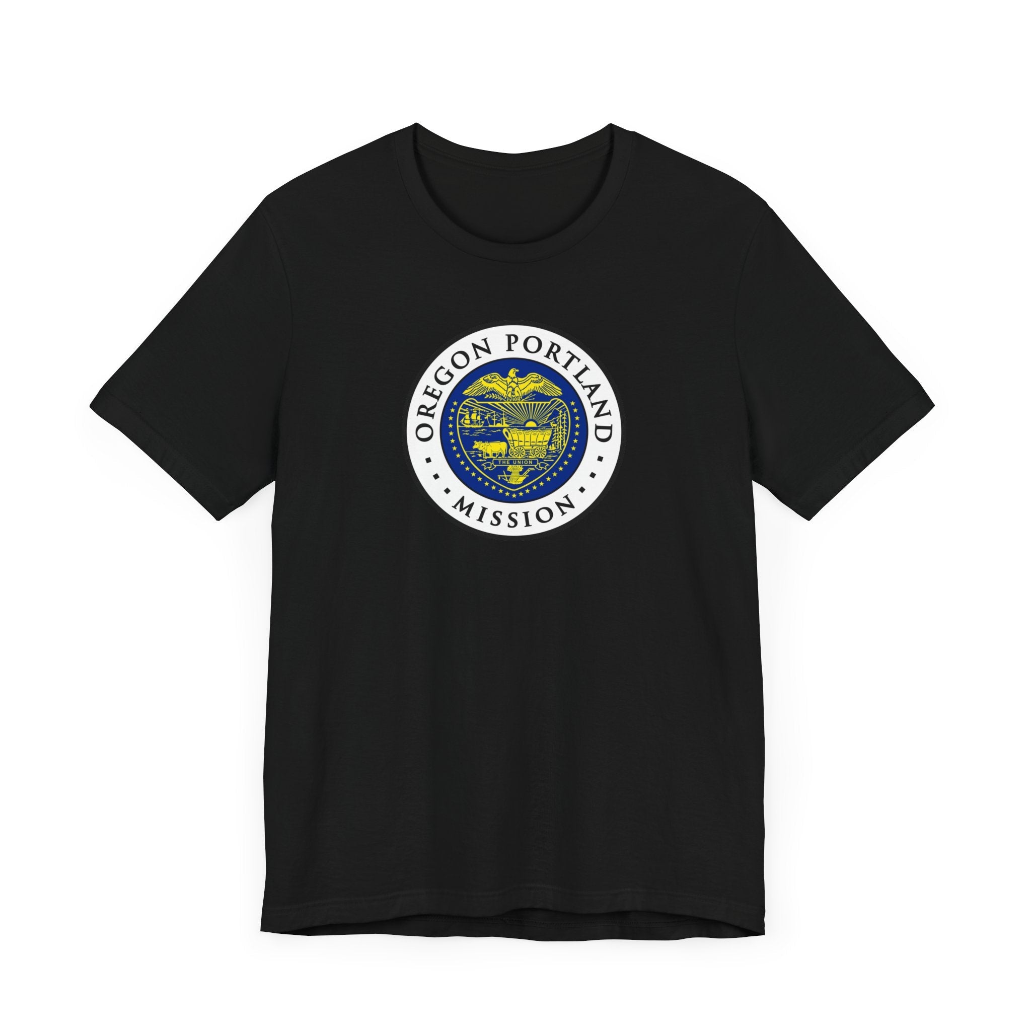 Oregon Portland Mission State Flag Logo (White Border) T-shirt - Mission Wishlist - LDS Missionary Gift Store
