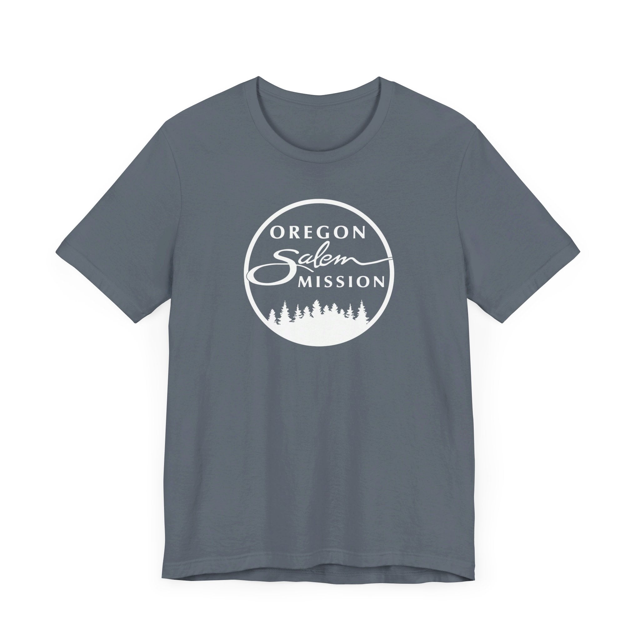 Oregon Salem Mission Circular Monochrome Logo T-Shirt - Latter-Day Saint LDS Missionary Gift - Book of Mormon
