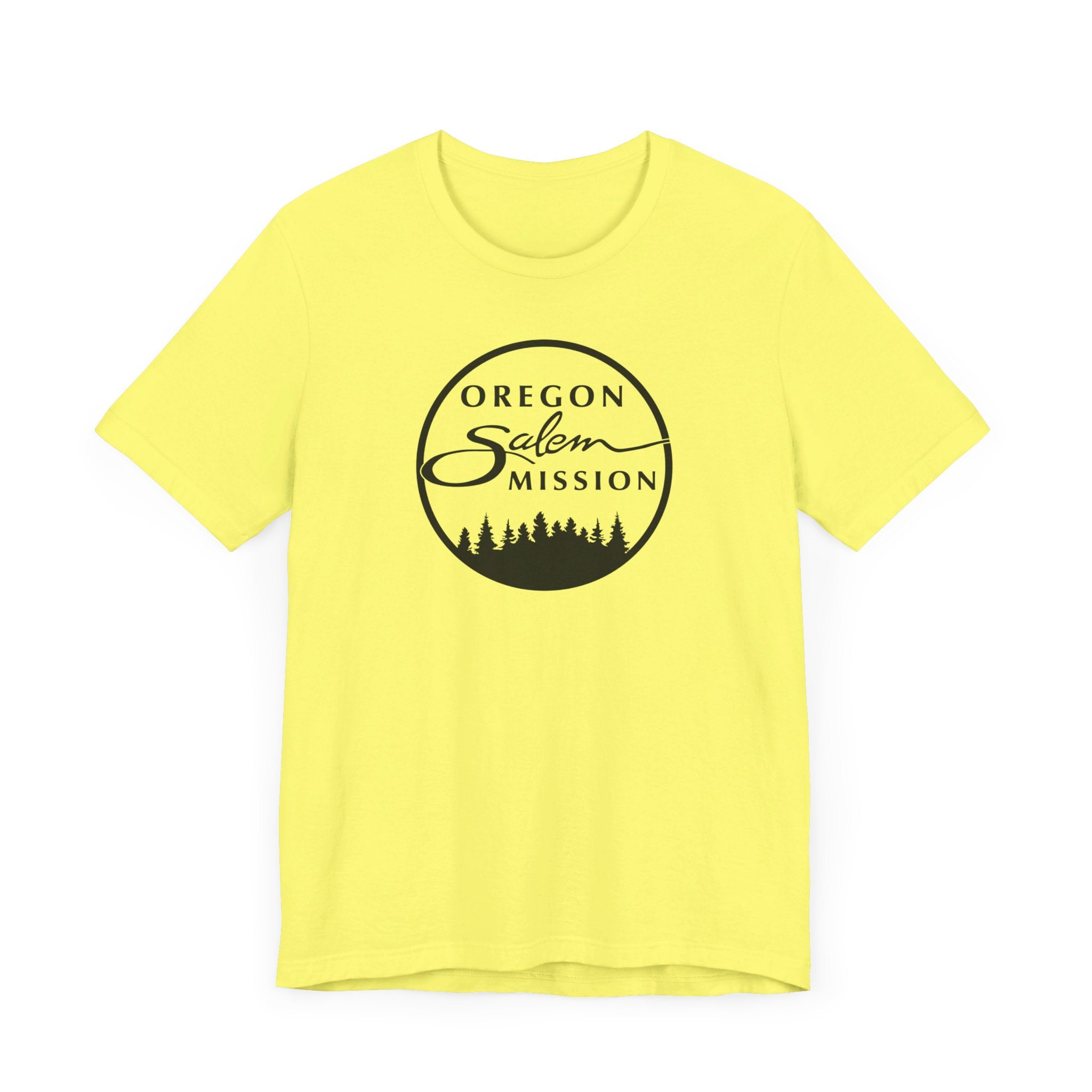 Oregon Salem Mission Circular Monochrome Logo T-Shirt - Latter-Day Saint LDS Missionary Gift - Book of Mormon