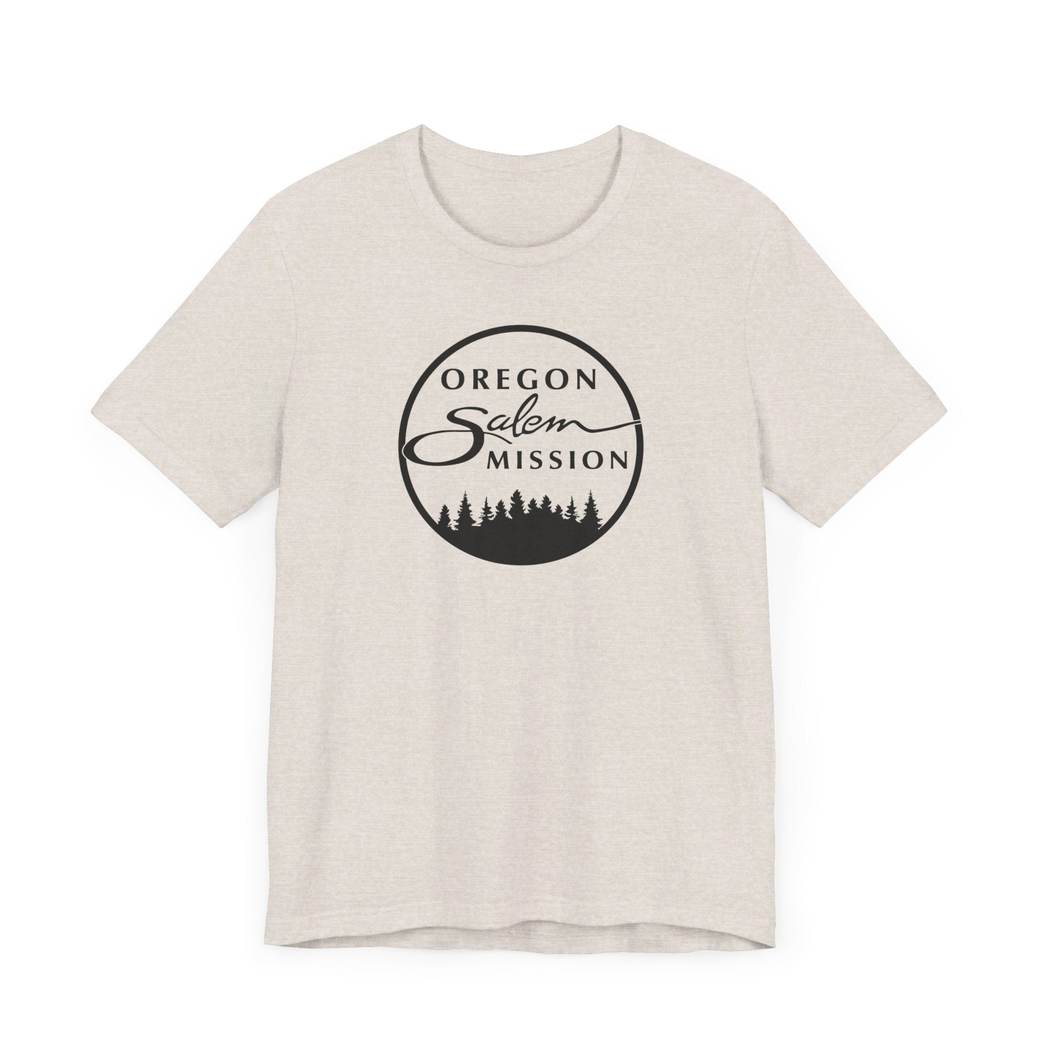 Oregon Salem Mission Circular Monochrome Logo T-Shirt - Latter-Day Saint LDS Missionary Gift - Book of Mormon
