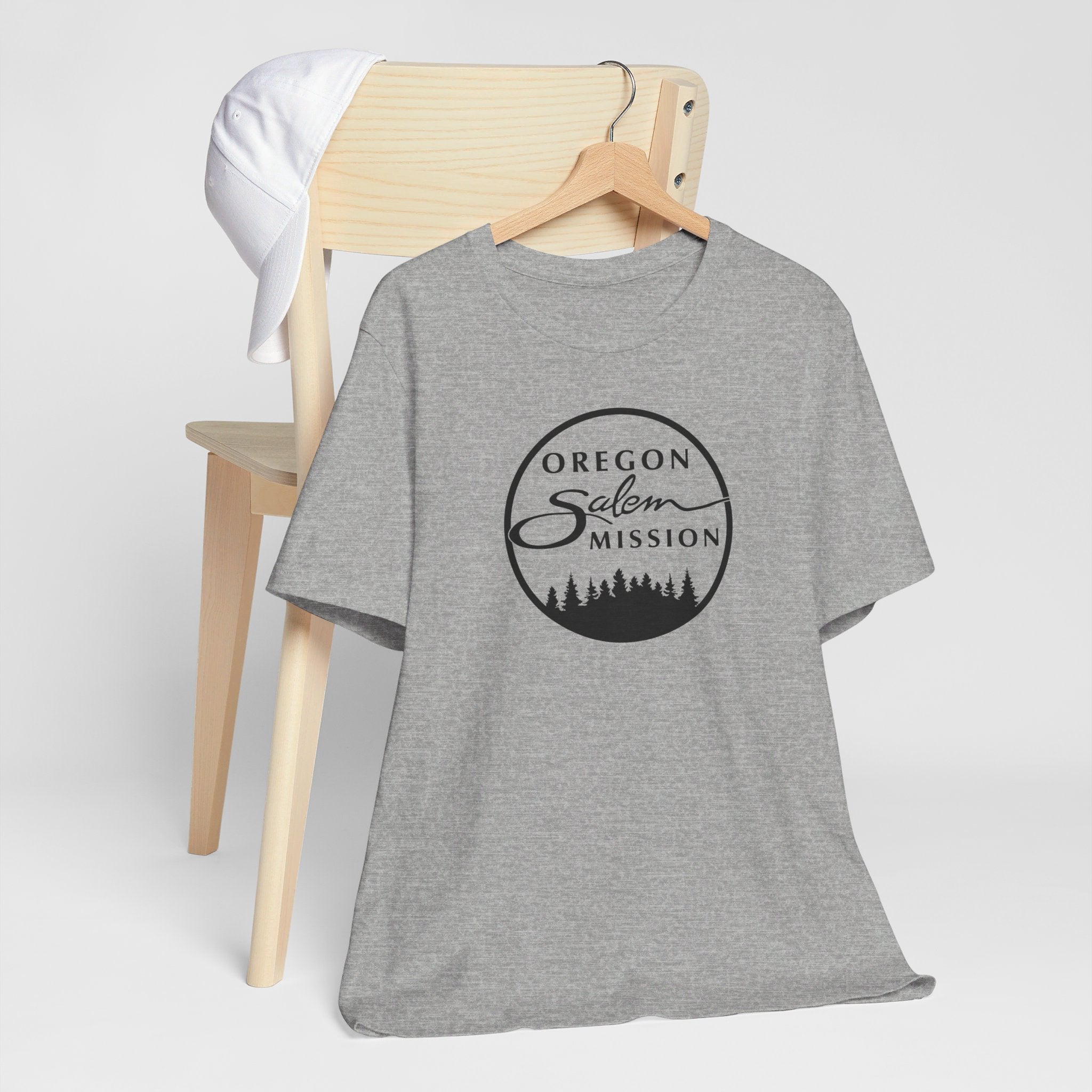 Oregon Salem Mission Circular Monochrome Logo T-Shirt - Latter-Day Saint LDS Missionary Gift - Book of Mormon