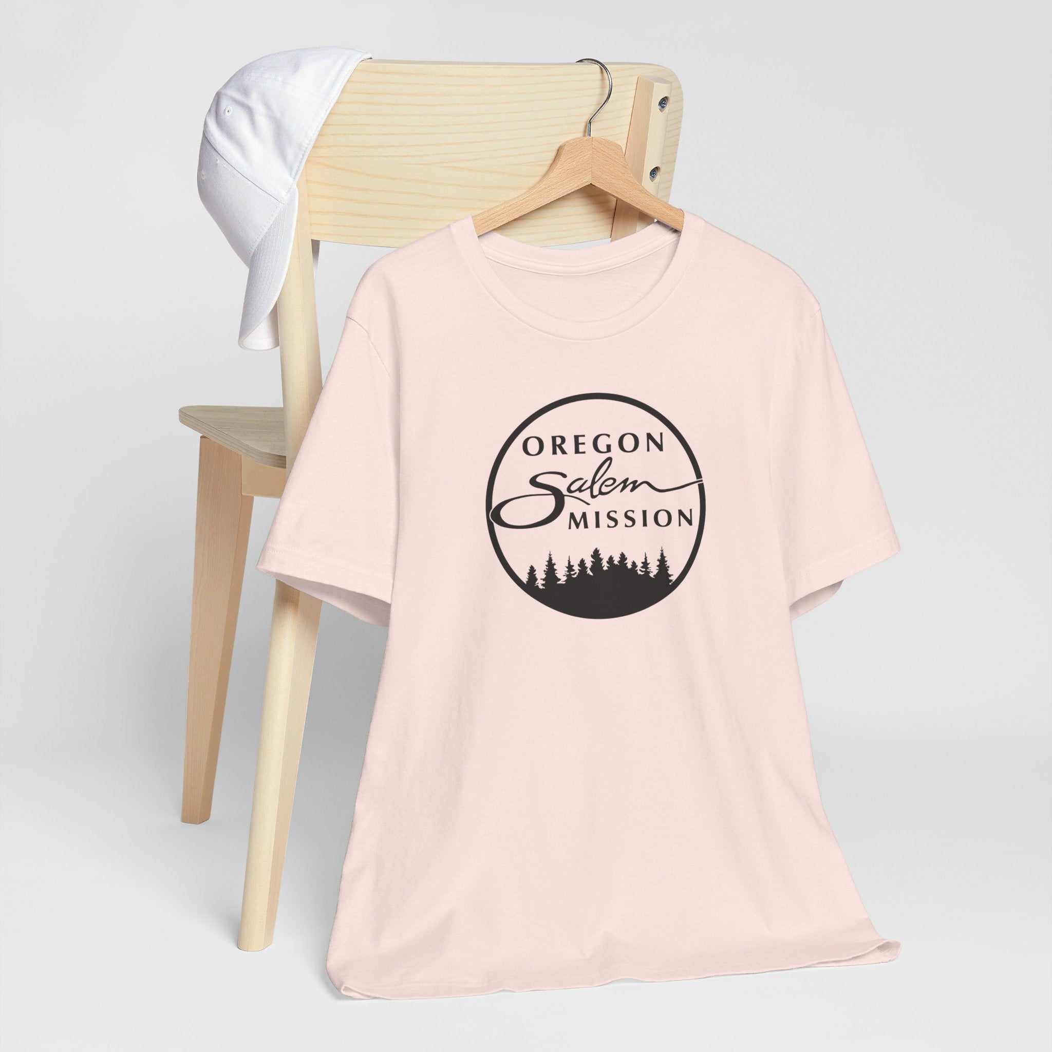 Oregon Salem Mission Circular Monochrome Logo T-Shirt - Latter-Day Saint LDS Missionary Gift - Book of Mormon