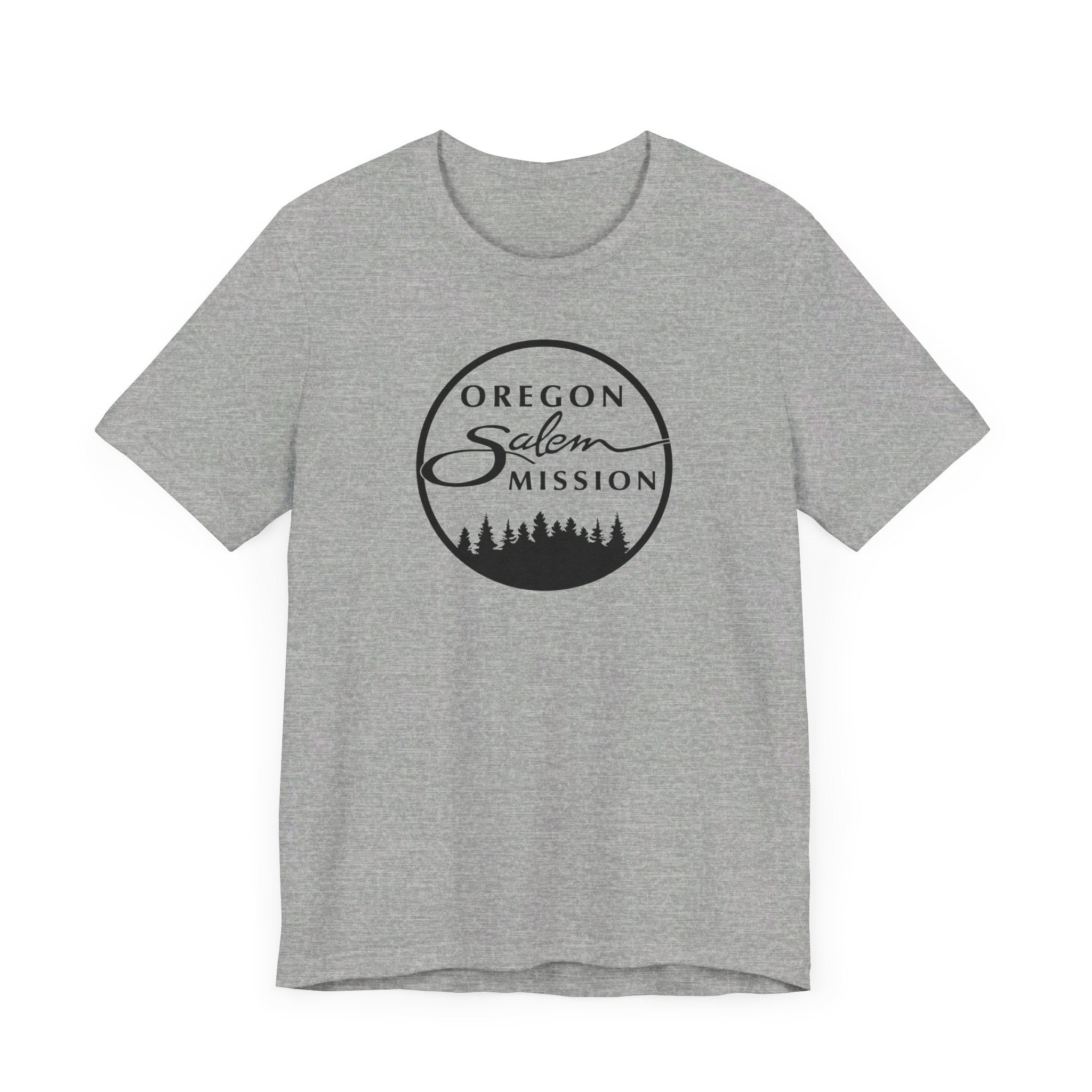 Oregon Salem Mission Circular Monochrome Logo T-Shirt - Latter-Day Saint LDS Missionary Gift - Book of Mormon