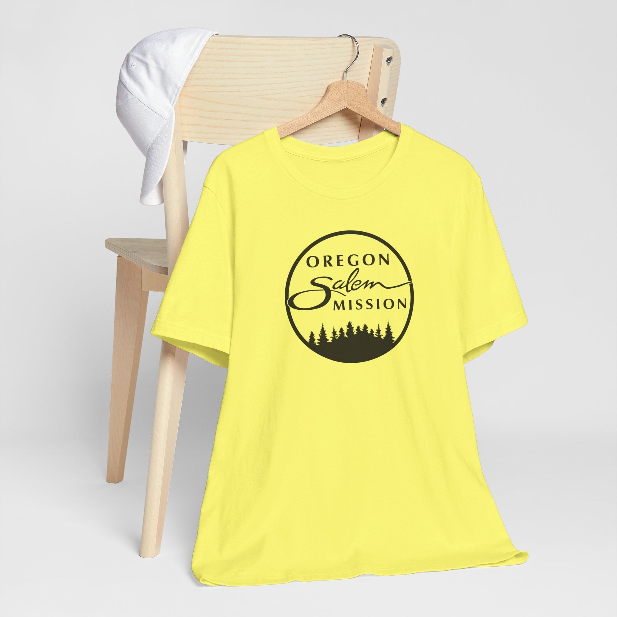 Oregon Salem Mission Circular Monochrome Logo T-Shirt - Latter-Day Saint LDS Missionary Gift - Book of Mormon