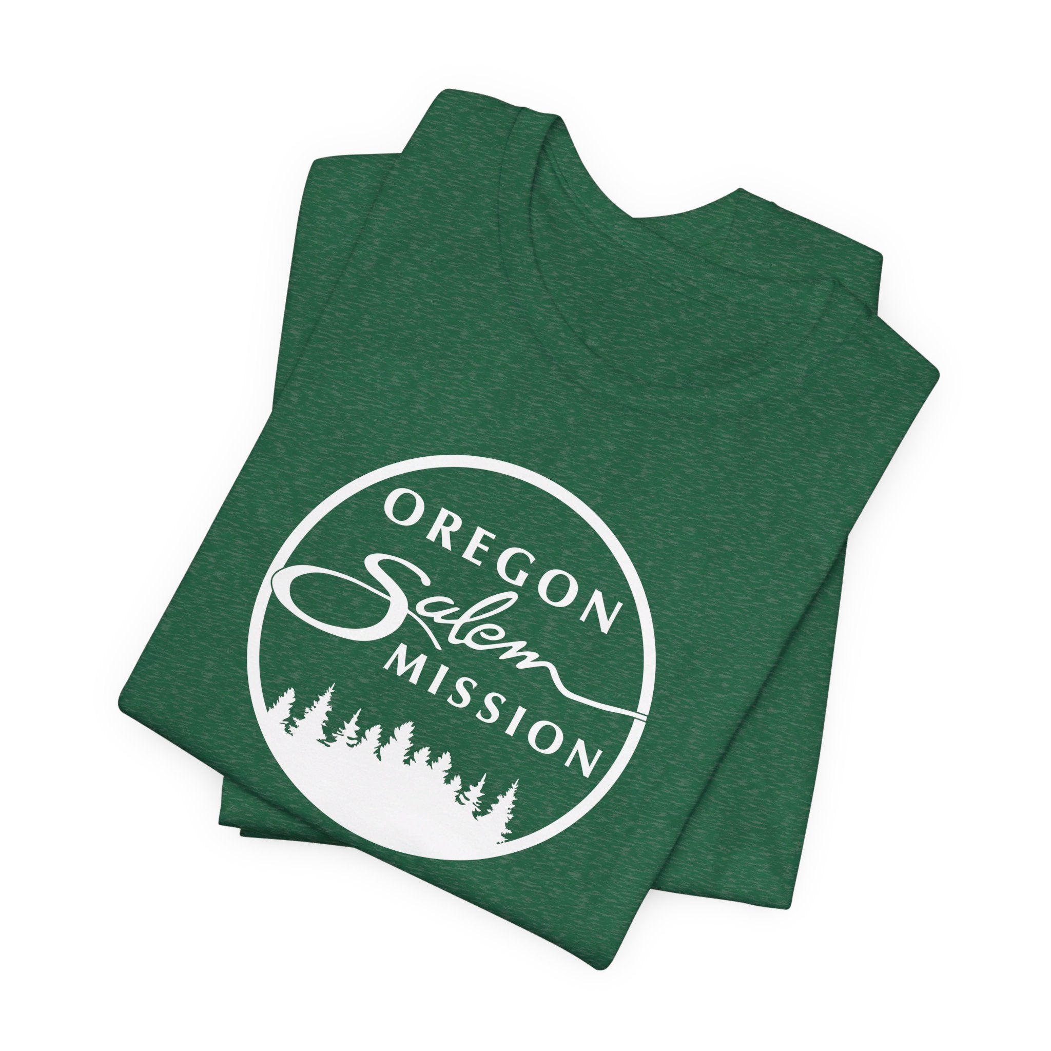 Oregon Salem Mission Circular Monochrome Logo T-Shirt - Latter-Day Saint LDS Missionary Gift - Book of Mormon