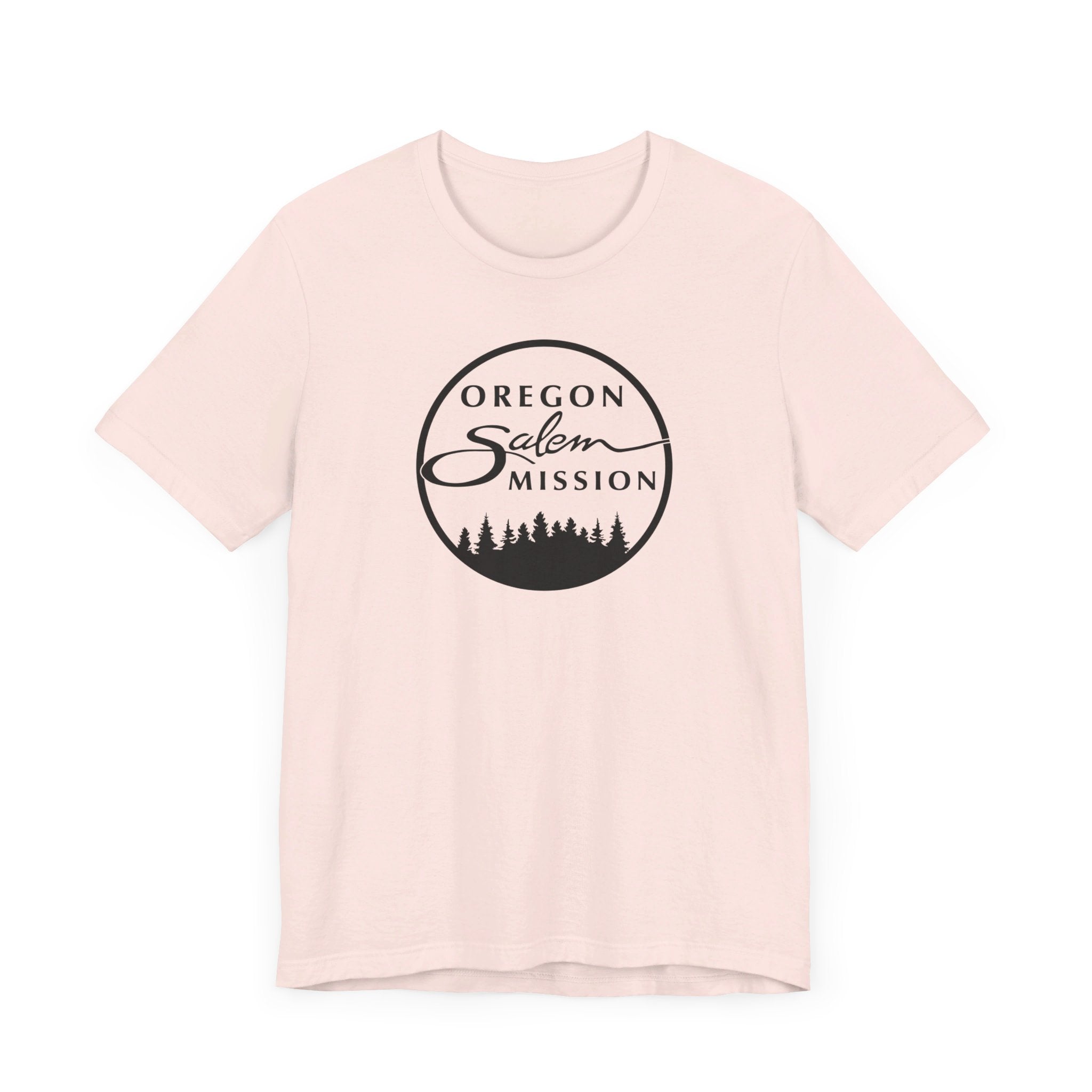 Oregon Salem Mission Circular Monochrome Logo T-Shirt - Latter-Day Saint LDS Missionary Gift - Book of Mormon