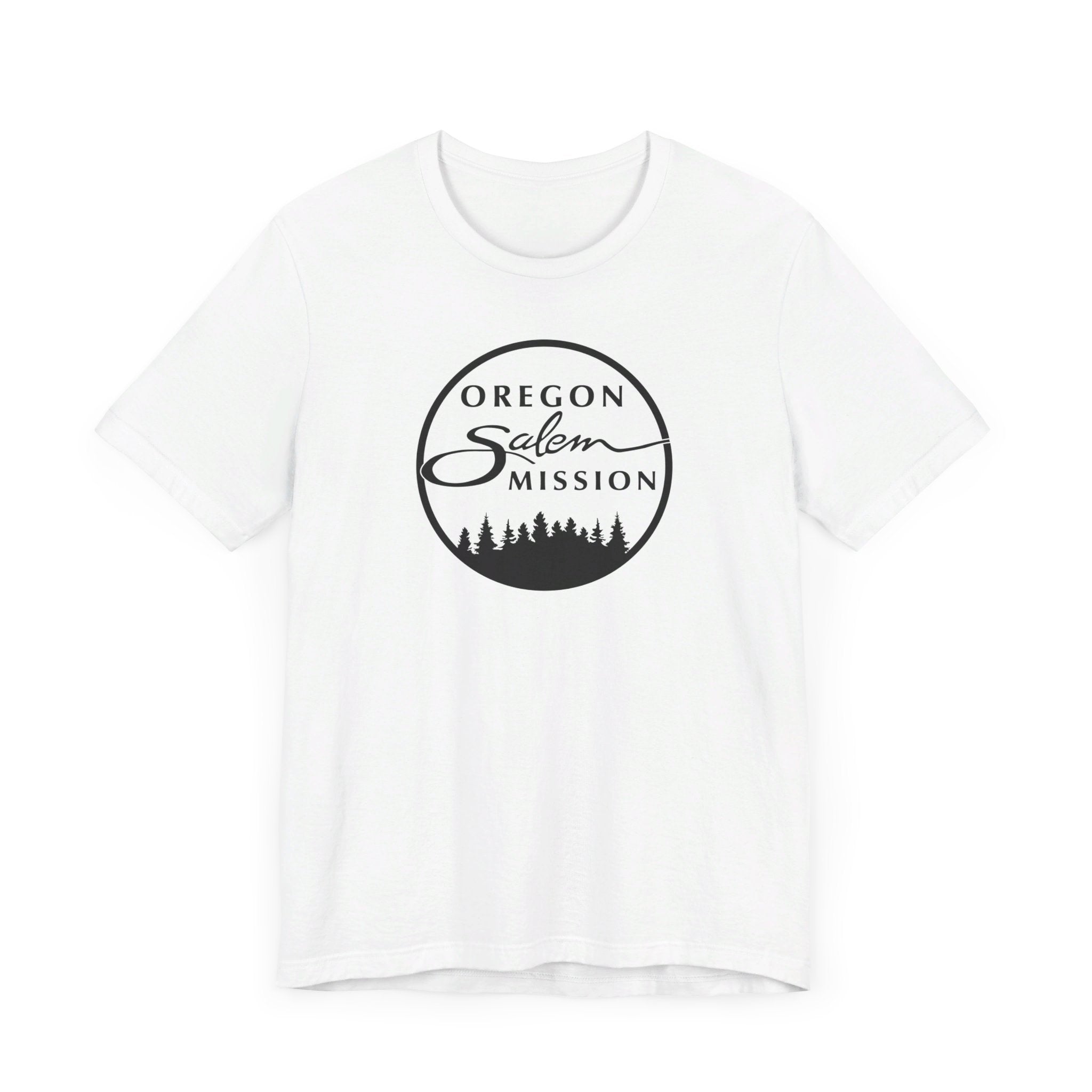 Oregon Salem Mission Circular Monochrome Logo T-Shirt - Latter-Day Saint LDS Missionary Gift - Book of Mormon