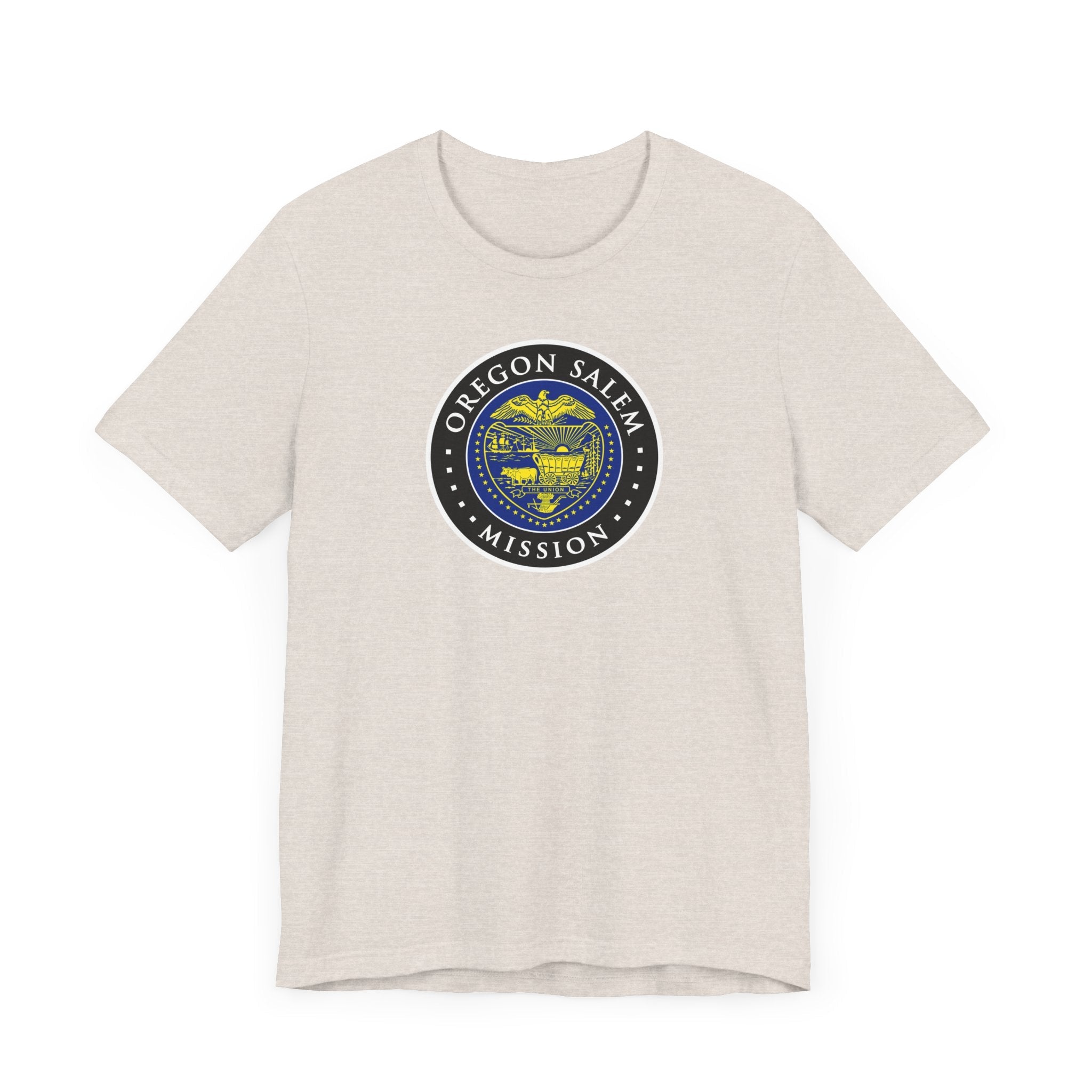 Oregon Salem Mission State Flag Logo (Black Border) T-shirt - Mission Wishlist - LDS Missionary Gift Store