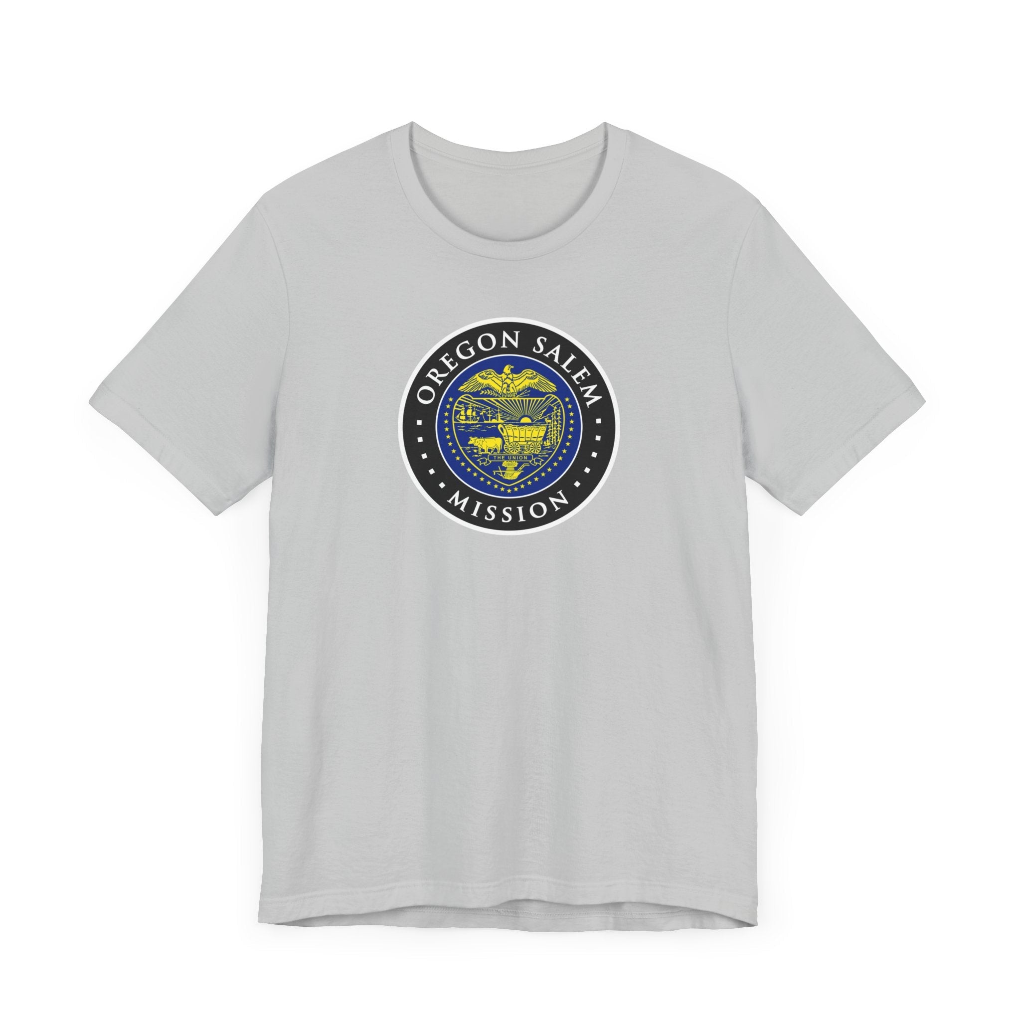 Oregon Salem Mission State Flag Logo (Black Border) T-shirt - Mission Wishlist - LDS Missionary Gift Store
