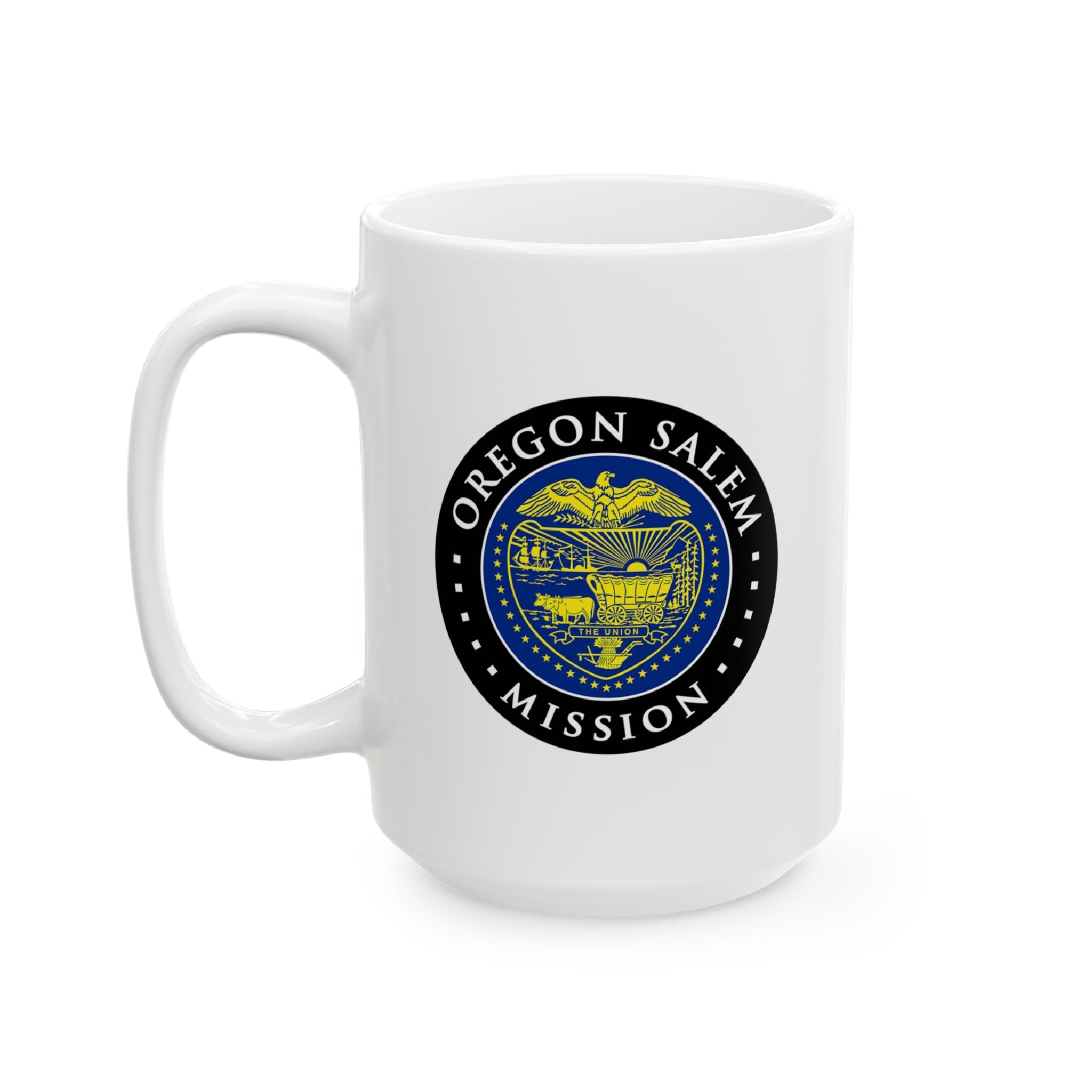 Oregon Salem Mission State Flag Logo Ceramic Mug White - Mission Wishlist - LDS Missionary Gift Store