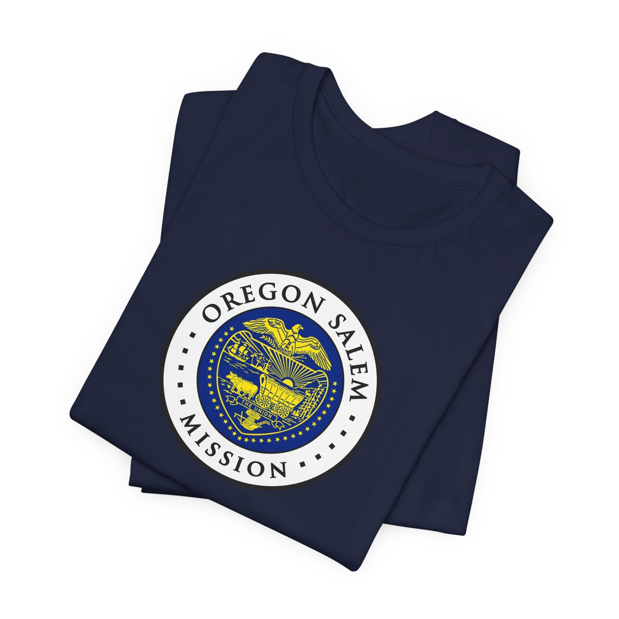 Oregon Salem Mission State Flag Logo (White Border) T-shirt - Latter-Day Saint LDS Missionary Gift - Book of Mormon