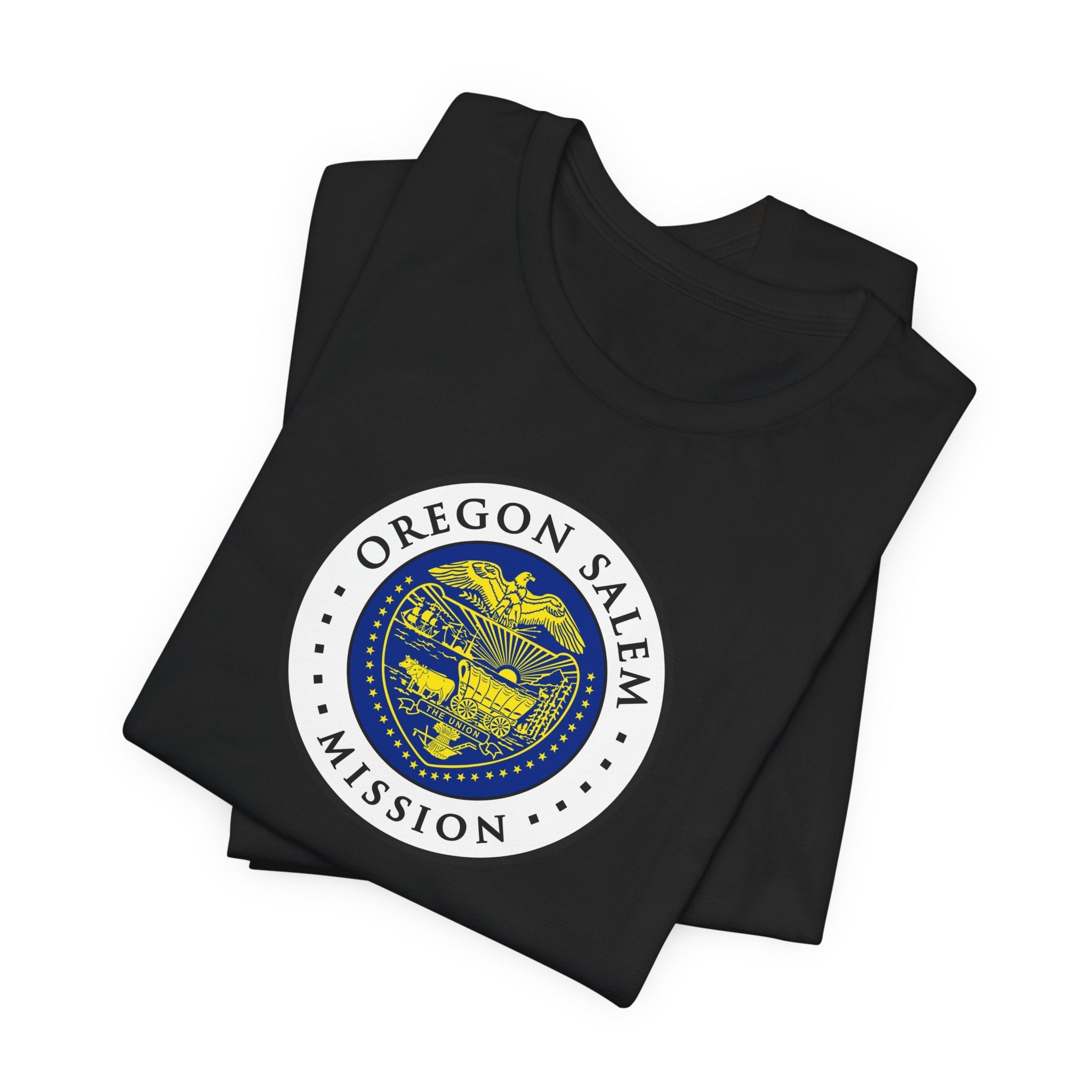 Oregon Salem Mission State Flag Logo (White Border) T-shirt - Latter-Day Saint LDS Missionary Gift - Book of Mormon