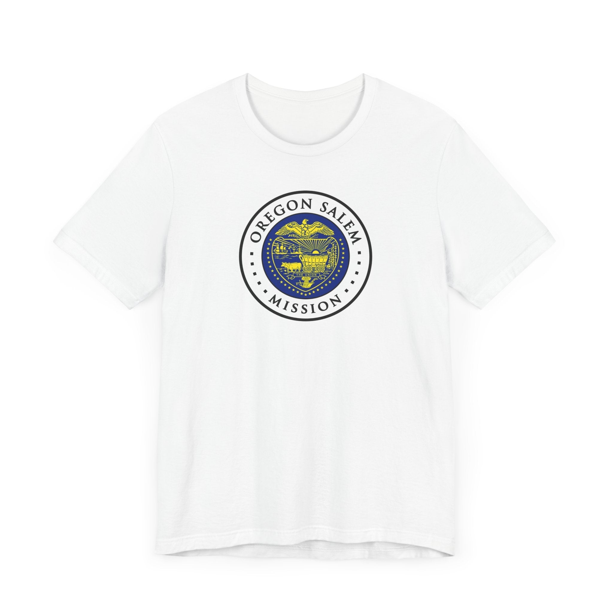 Oregon Salem Mission State Flag Logo (White Border) T-shirt - Latter-Day Saint LDS Missionary Gift - Book of Mormon