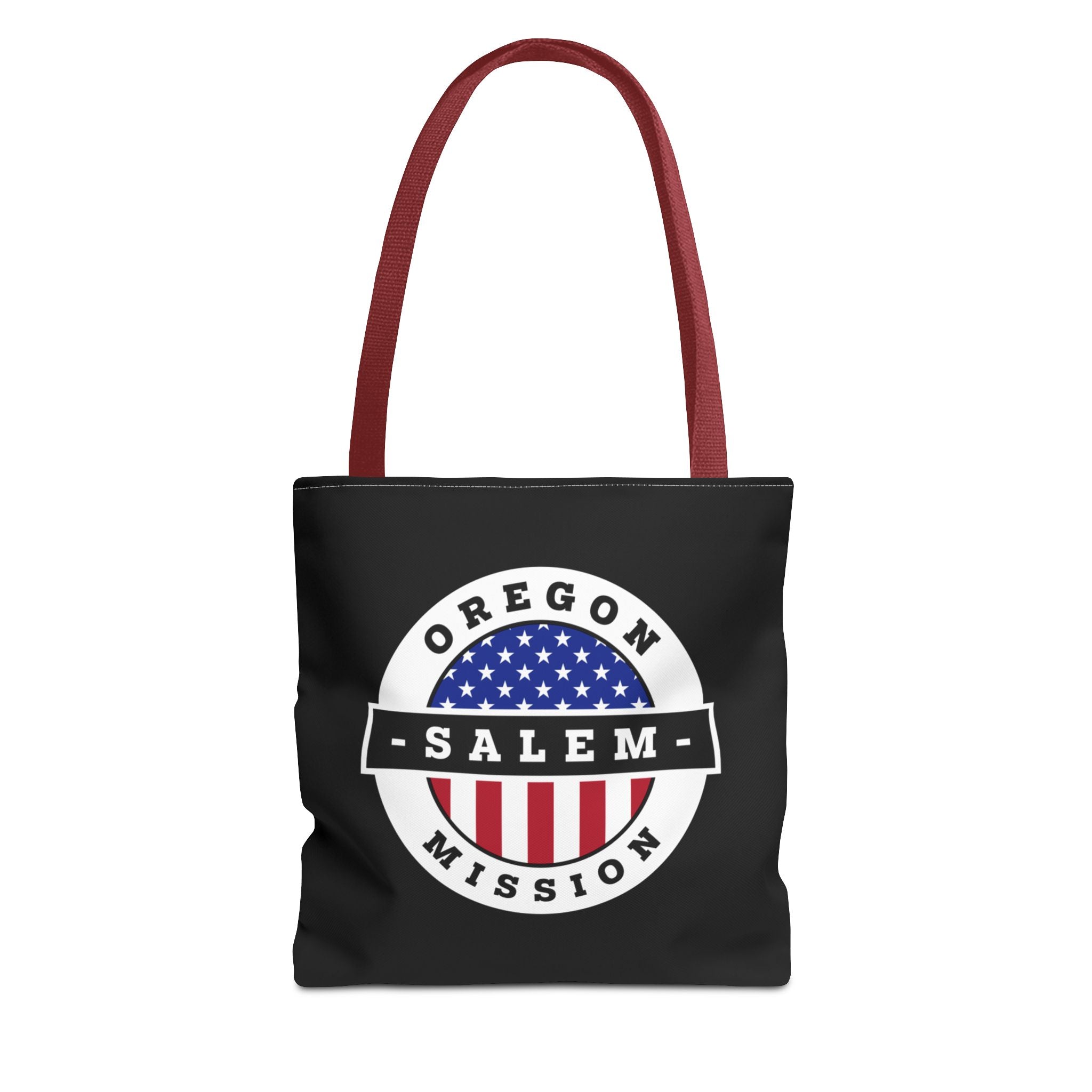 Oregon Salem Mission USA Flag Logo Tote Bag Black - Mission Wishlist - LDS Missionary Gift Store