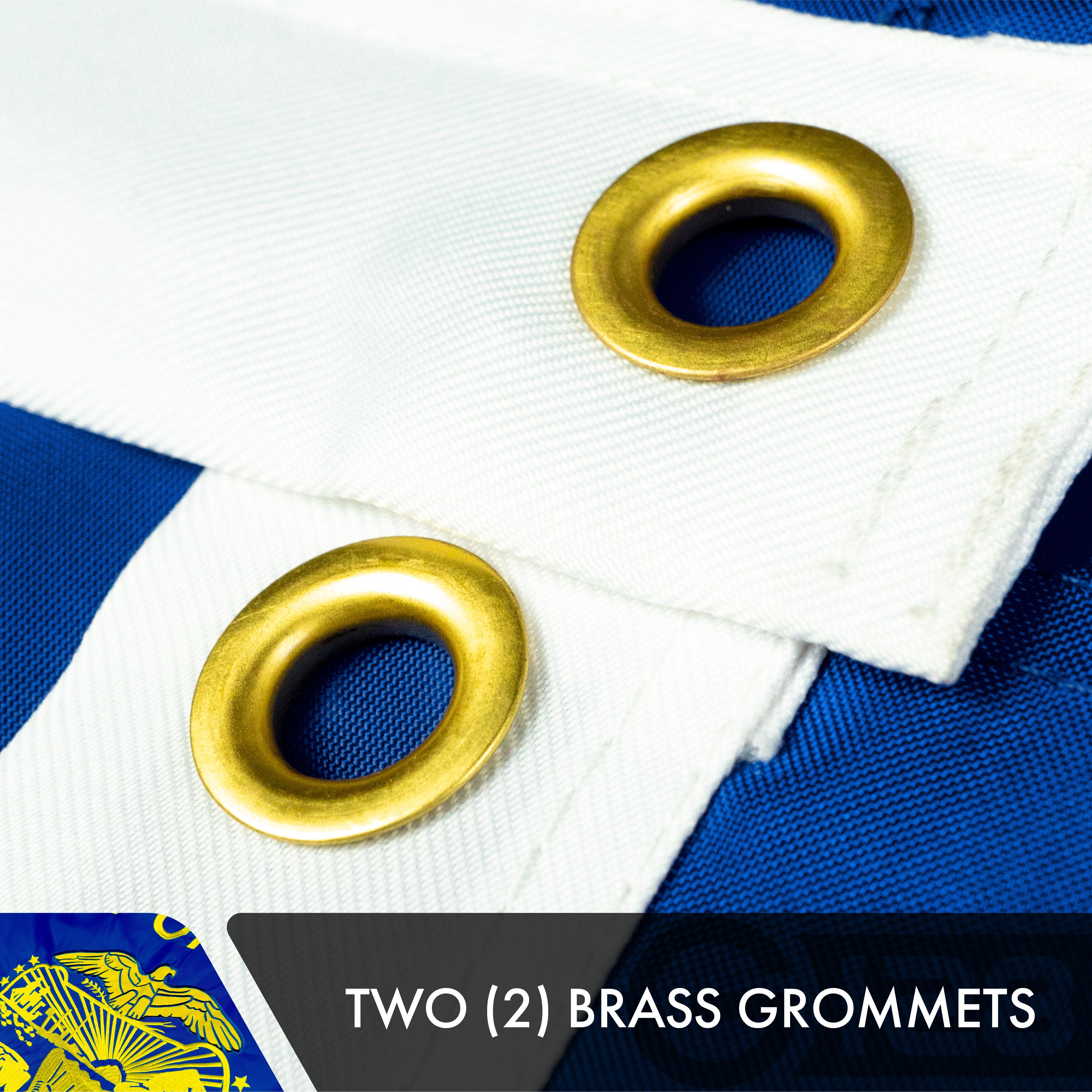 Oregon State Flag 210D Embroidered Polyester 3x5 Ft - Double Sided 2ply