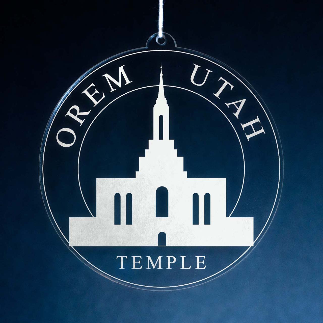 Orem Utah Temple Christmas Ornament - Latter-Day Saint LDS Missionary Gift - Book of Mormon