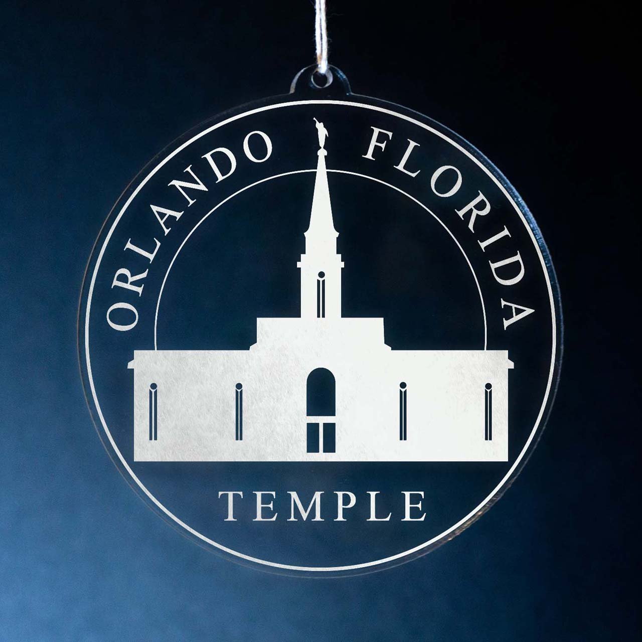 Orlando Florida Temple Christmas Ornament - Latter-Day Saint LDS Missionary Gift - Book of Mormon