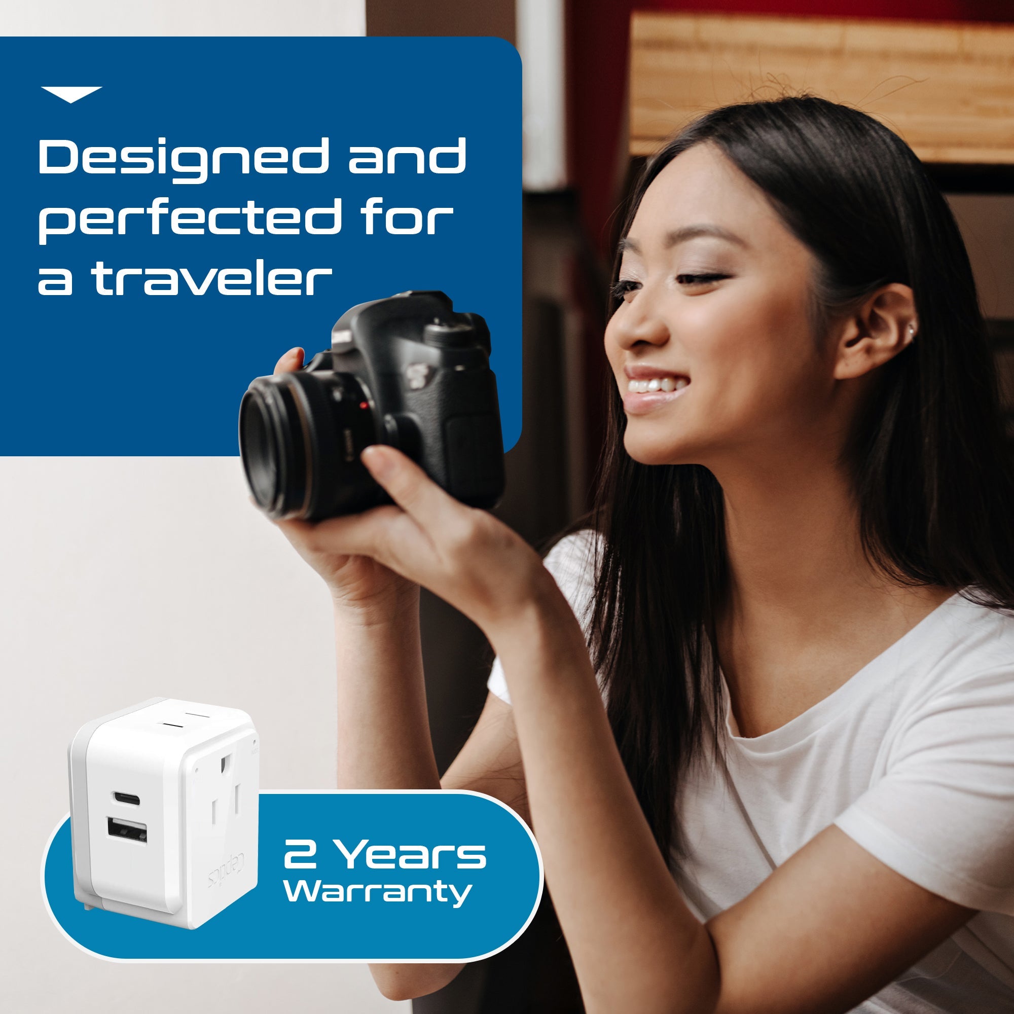 Brazil Travel Plug Adapter Set | Type C, N - 1 USB & 1 USB-C 3.1A + 2 USA Socket (PAK-BR)