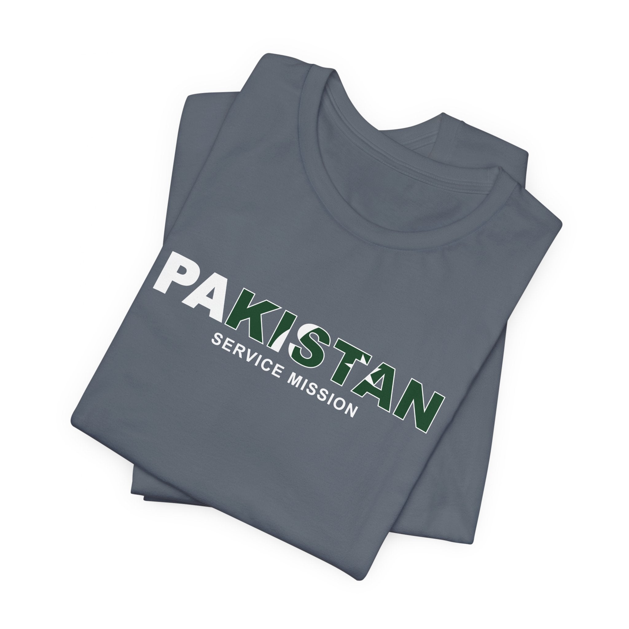 Pakistan Service Mission Flag Title T-shirt - Mission Wishlist - LDS Missionary Gift Store