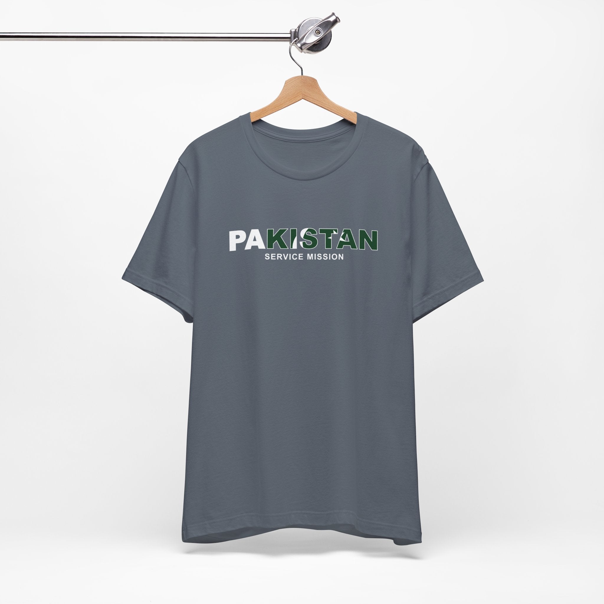 Pakistan Service Mission Flag Title T-shirt - Mission Wishlist - LDS Missionary Gift Store