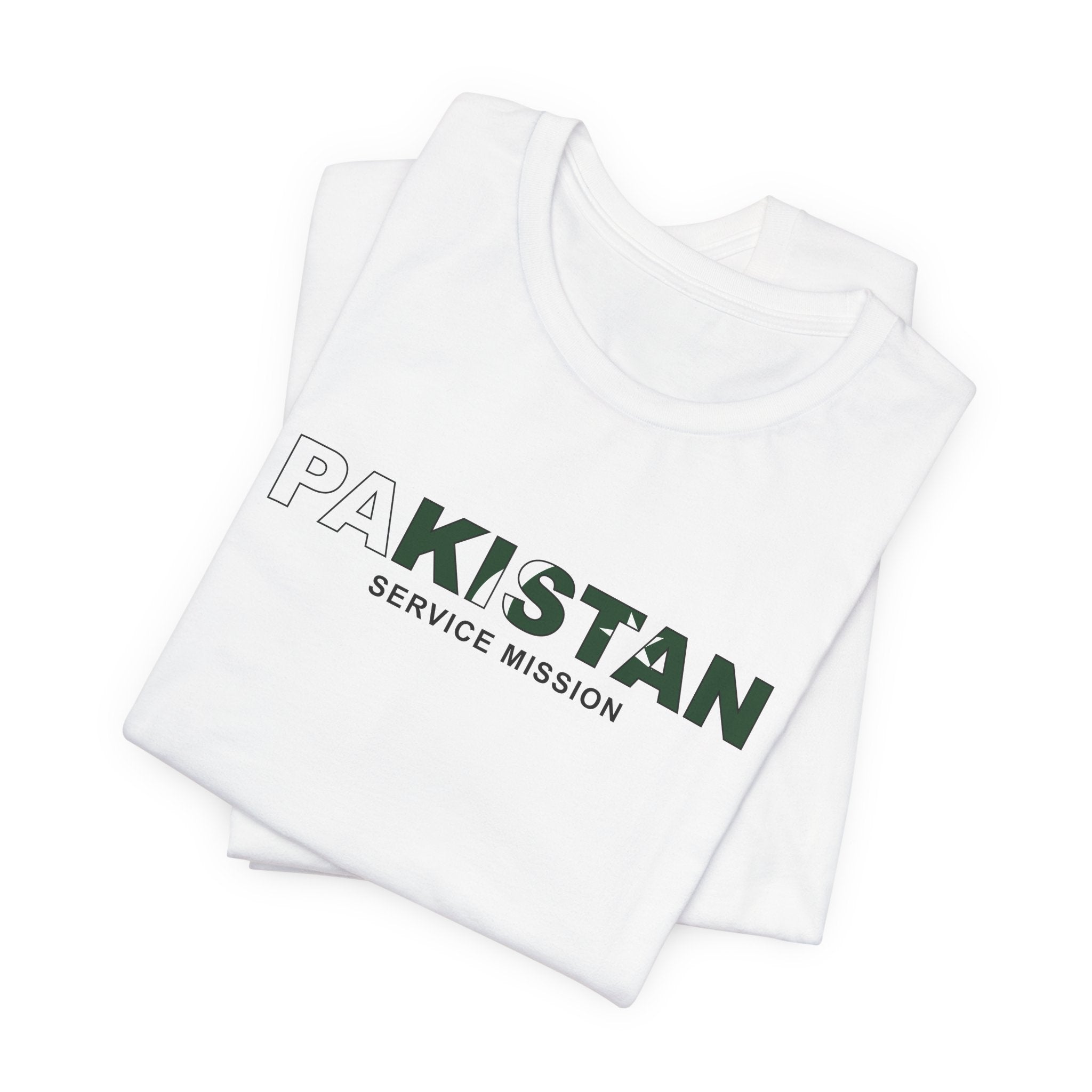 Pakistan Service Mission Flag Title T-shirt - Mission Wishlist - LDS Missionary Gift Store
