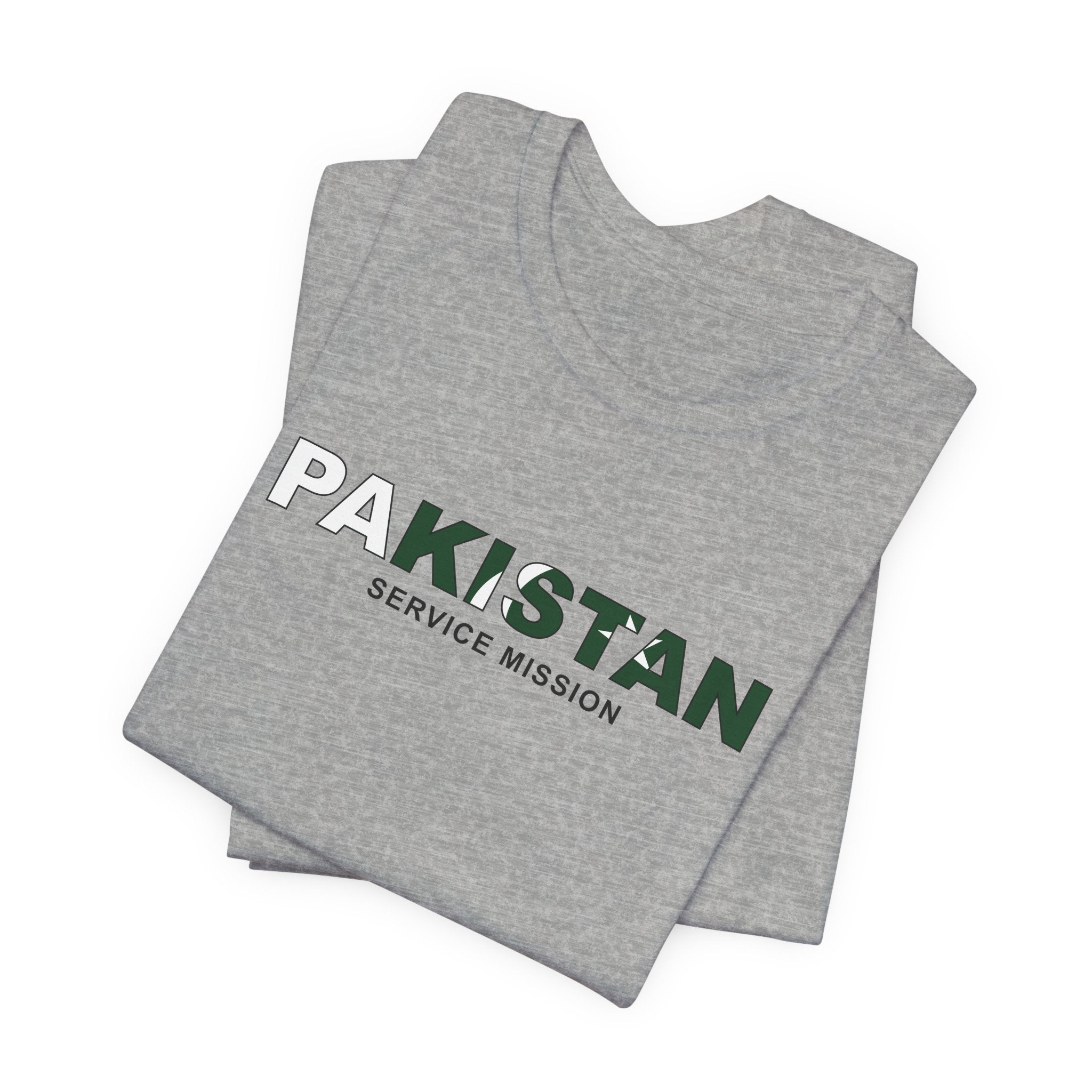 Pakistan Service Mission Flag Title T-shirt - Mission Wishlist - LDS Missionary Gift Store