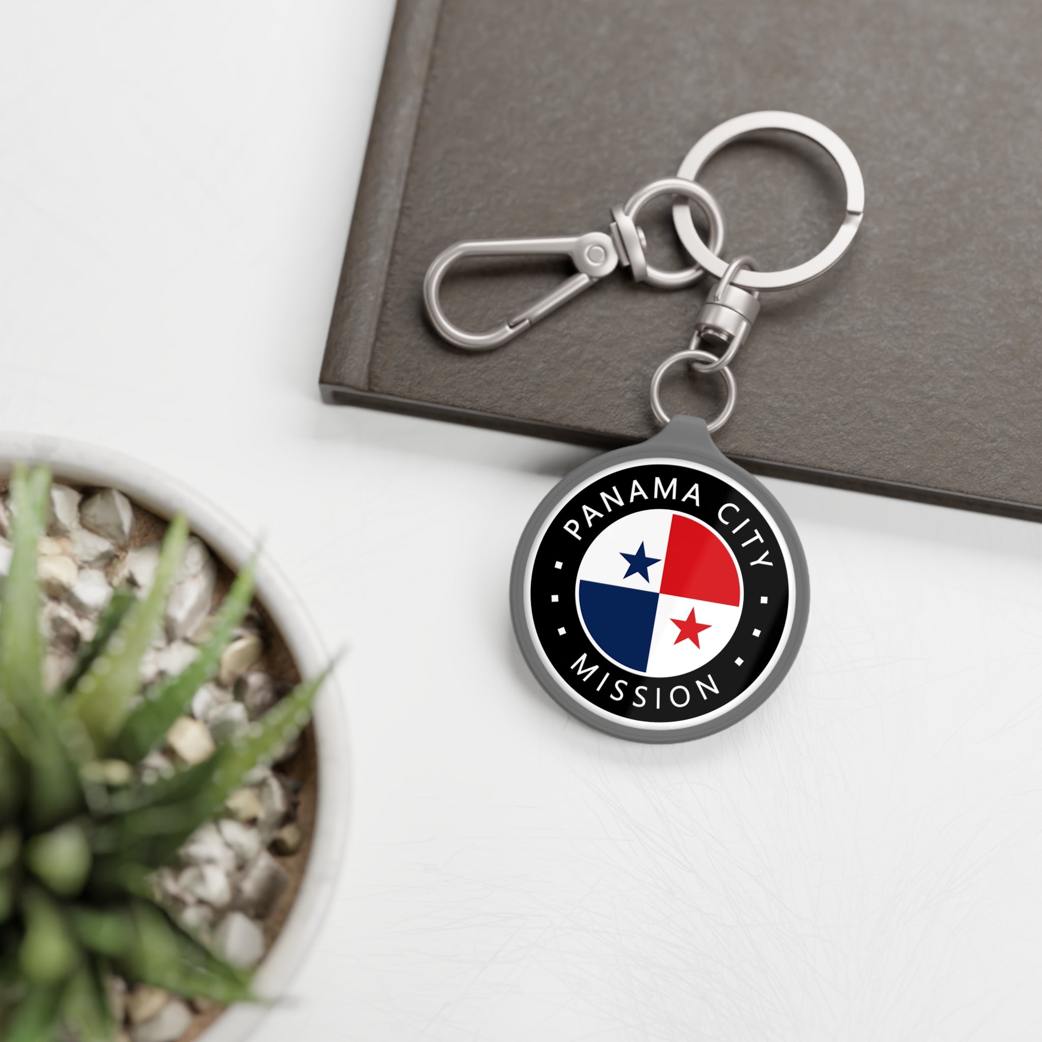Panama Panama City Mission Circle Flag Key Tag - Latter-Day Saint LDS Missionary Gift - Book of Mormon