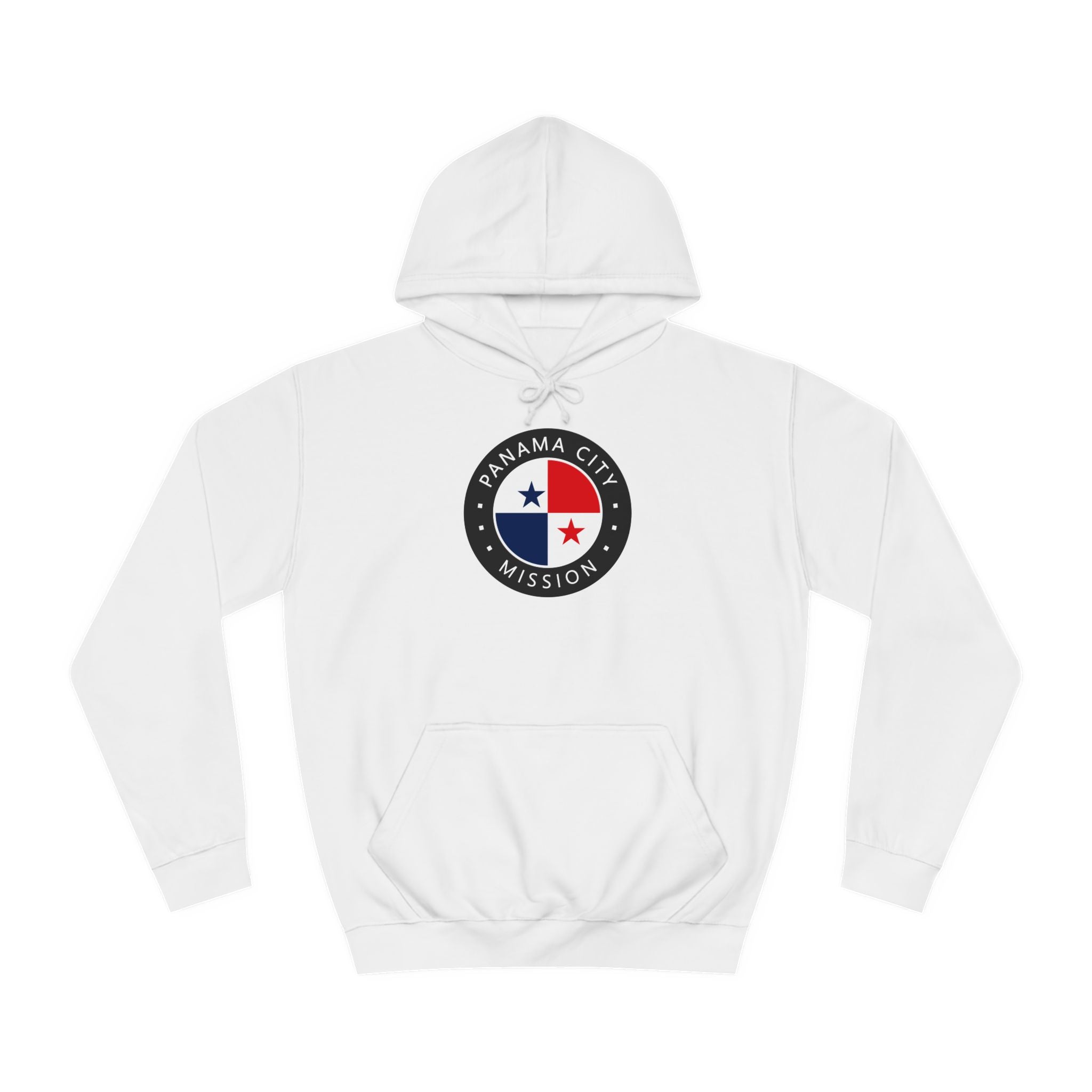 Panama Panama City Mission Flag Logo (Black Border) College Hoodie - Mission Wishlist - LDS Missionary Gift Store