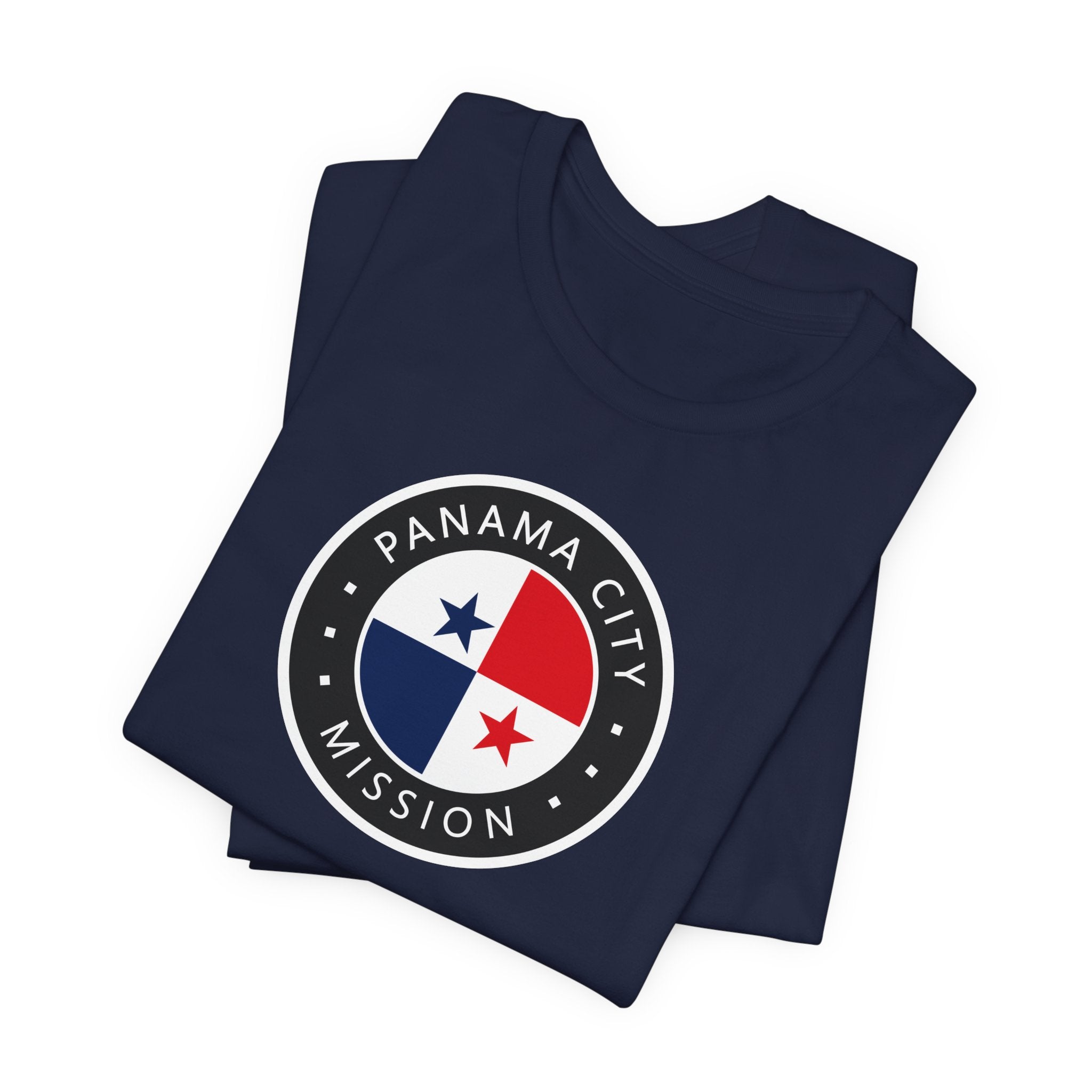 Panama Panama City Mission Flag Logo (Black Border) T-shirt - Mission Wishlist - LDS Missionary Gift Store