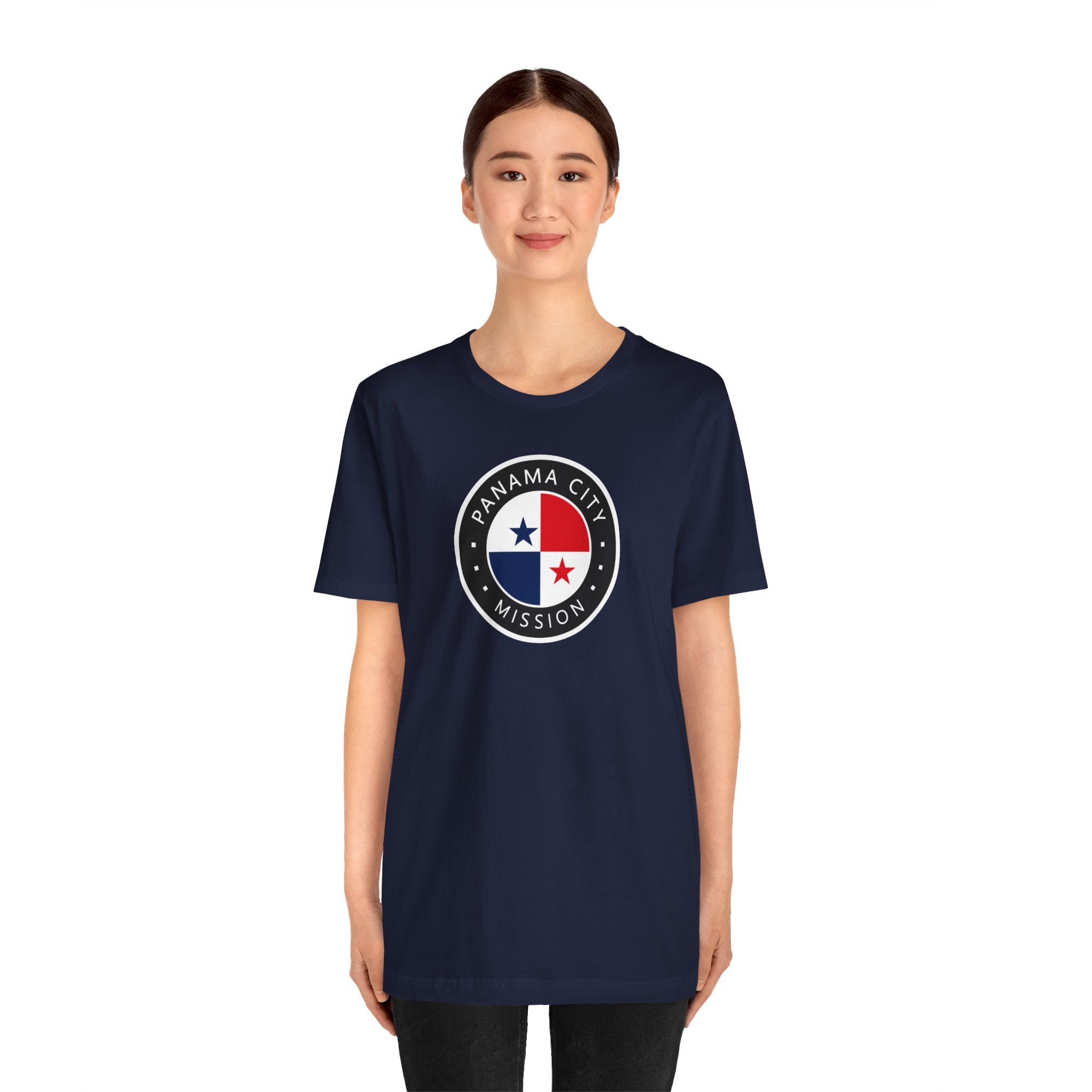 Panama Panama City Mission Flag Logo (Black Border) T-shirt - Mission Wishlist - LDS Missionary Gift Store