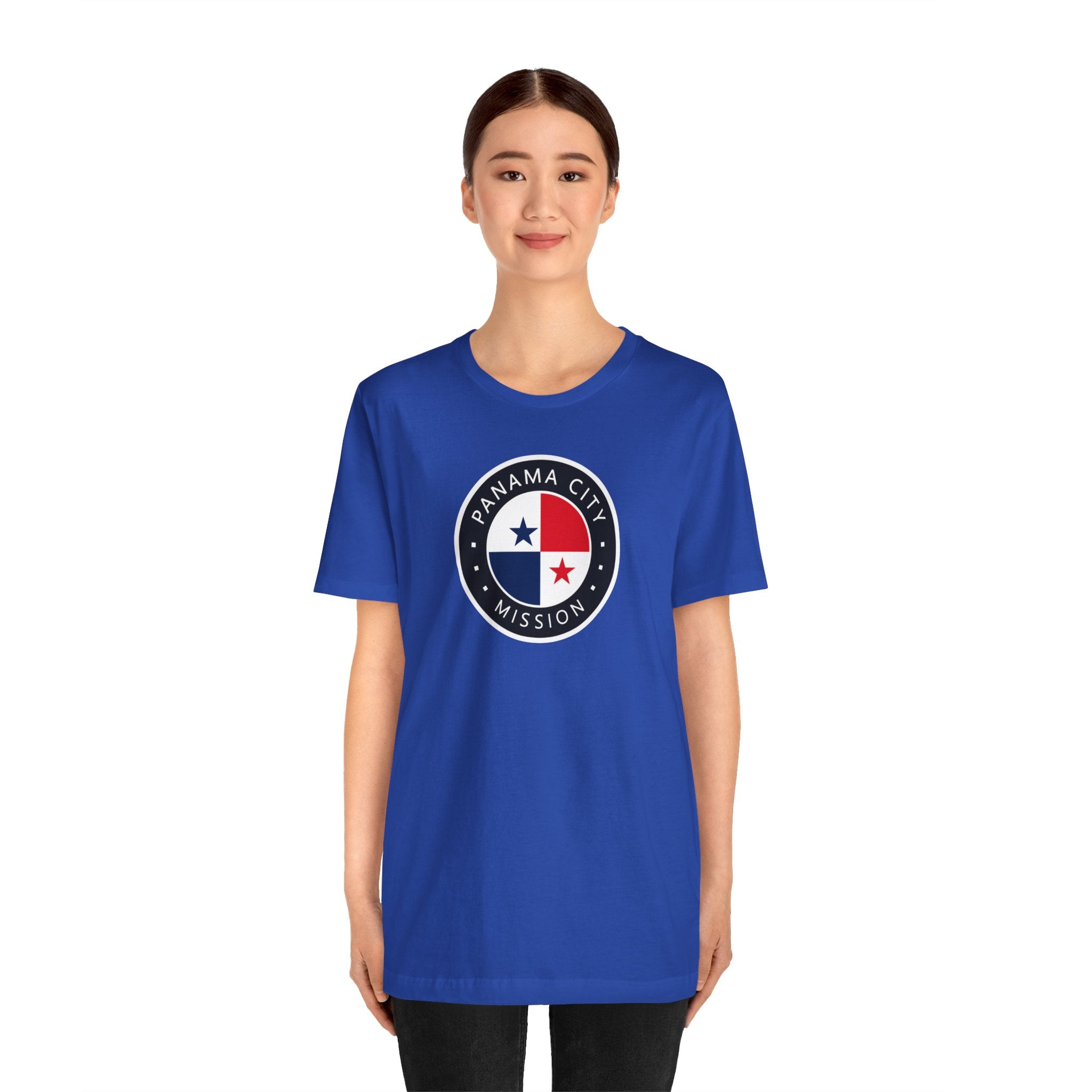 Panama Panama City Mission Flag Logo (Black Border) T-shirt - Mission Wishlist - LDS Missionary Gift Store