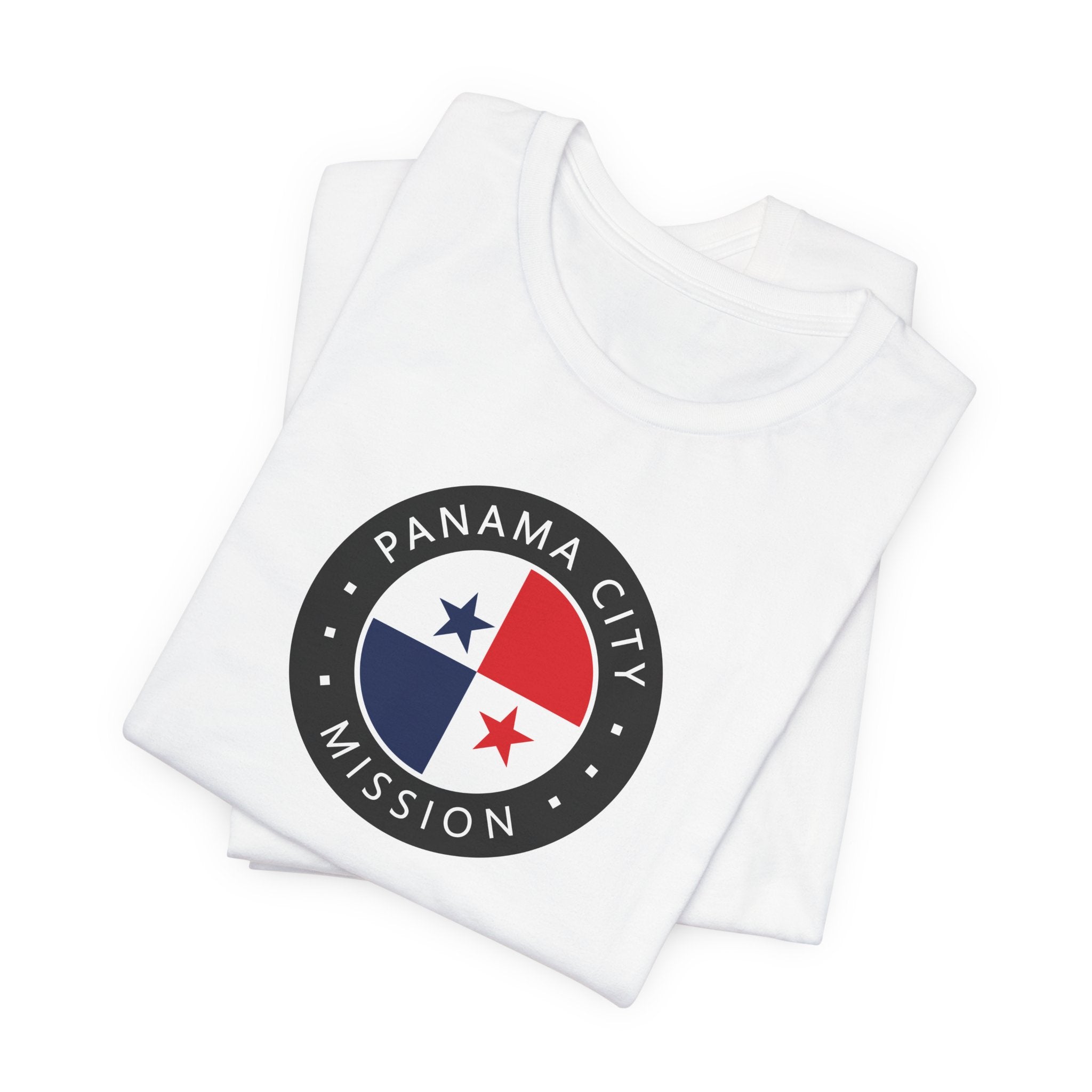 Panama Panama City Mission Flag Logo (Black Border) T-shirt - Mission Wishlist - LDS Missionary Gift Store