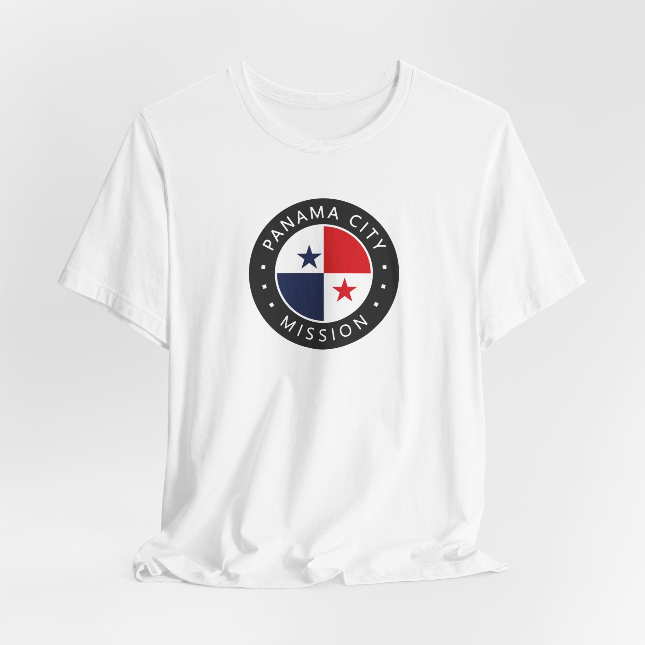 Panama Panama City Mission Flag Logo (Black Border) T-shirt - Mission Wishlist - LDS Missionary Gift Store
