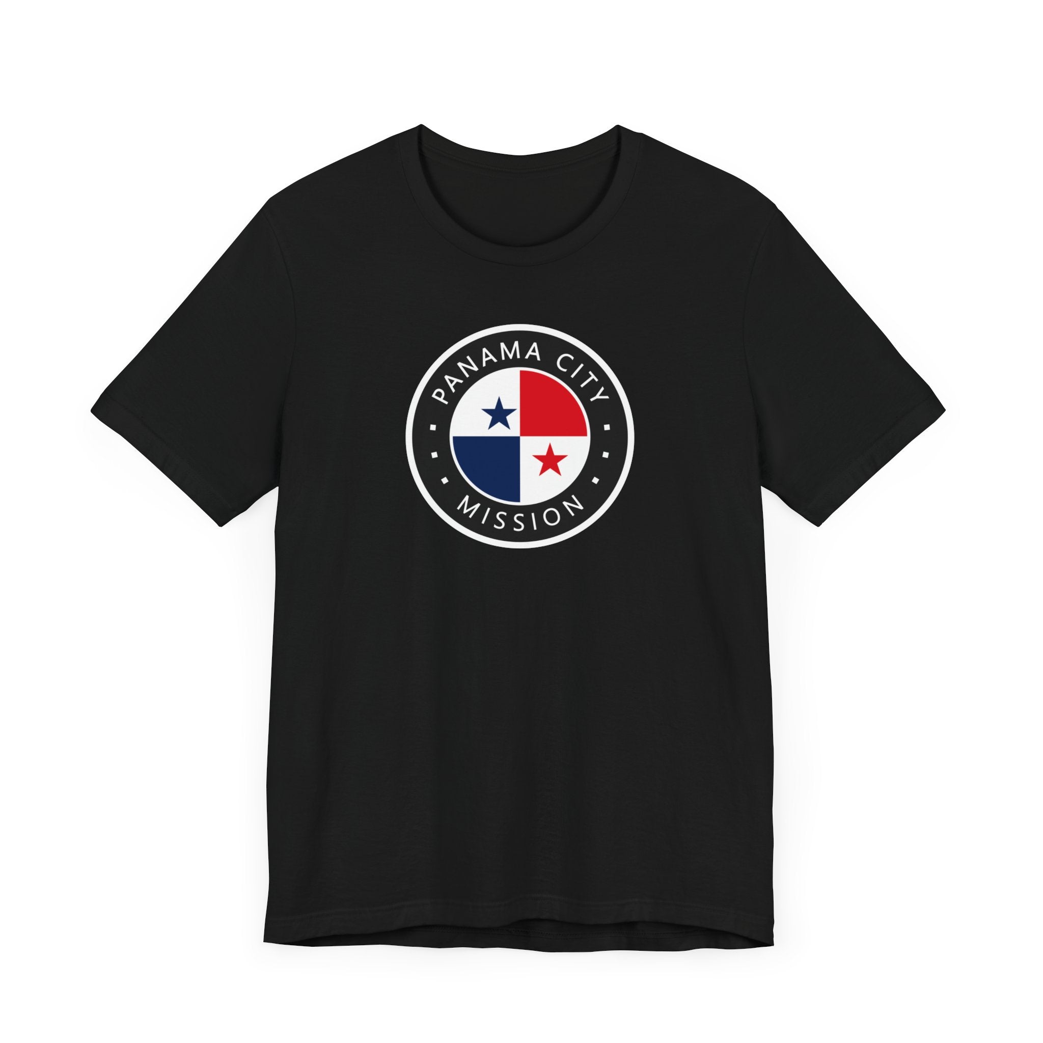 Panama Panama City Mission Flag Logo (Black Border) T-shirt - Mission Wishlist - LDS Missionary Gift Store