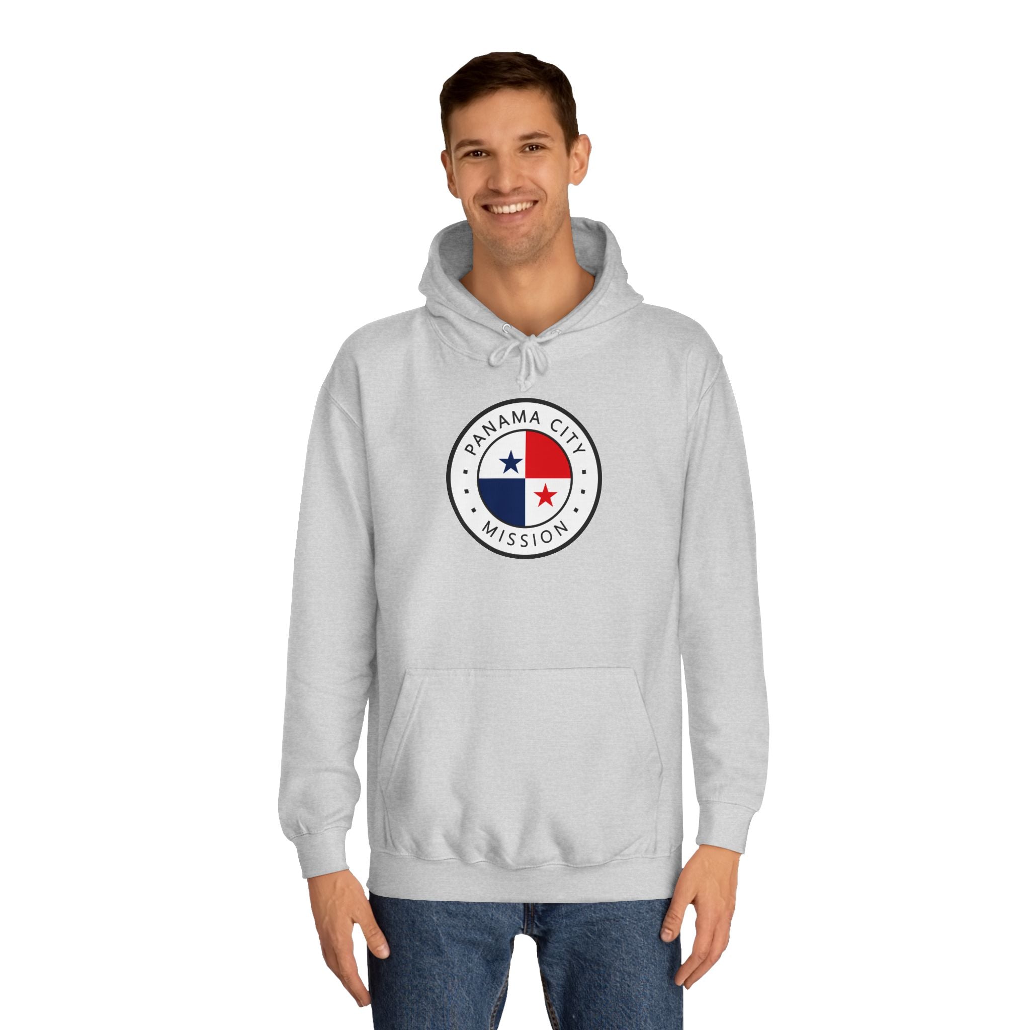 Panama Panama City Mission Flag Logo (White Border) College Hoodie - Mission Wishlist - LDS Missionary Gift Store