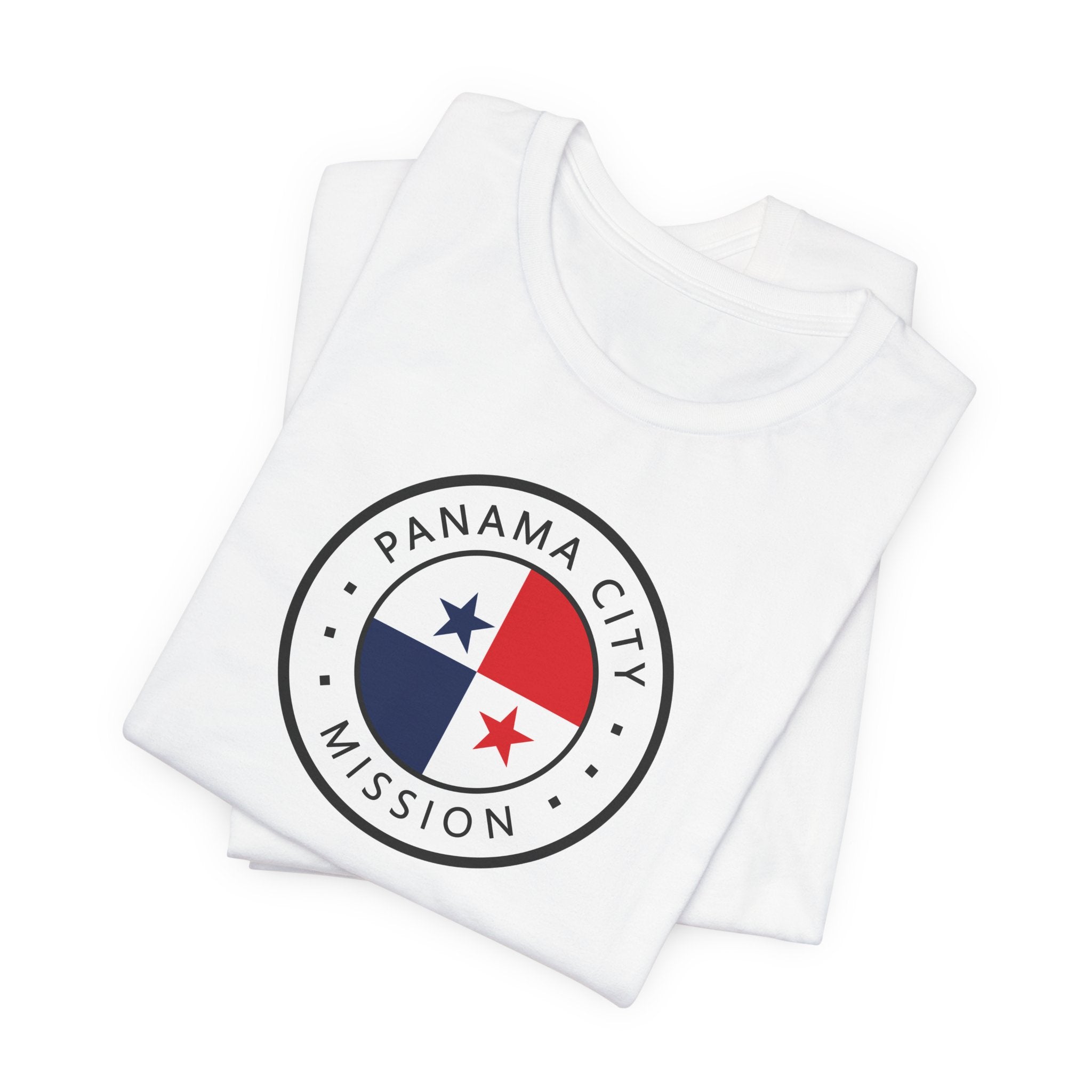 Panama Panama City Mission Flag Logo (White Border) T-shirt - Mission Wishlist - LDS Missionary Gift Store