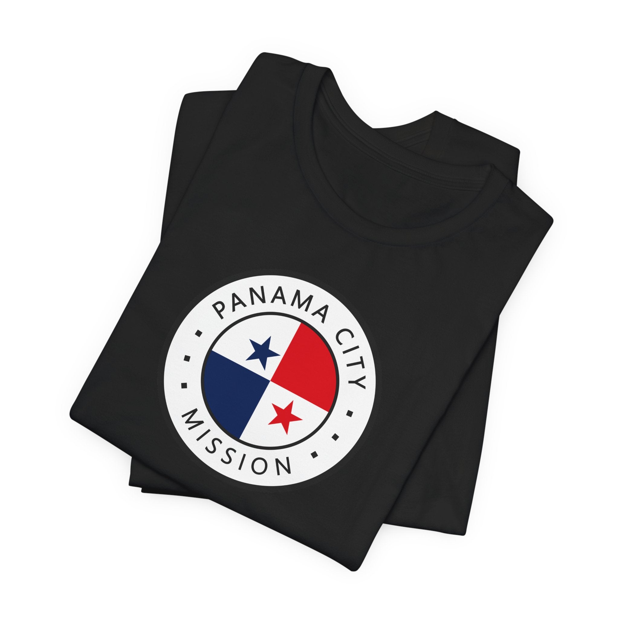 Panama Panama City Mission Flag Logo (White Border) T-shirt - Mission Wishlist - LDS Missionary Gift Store