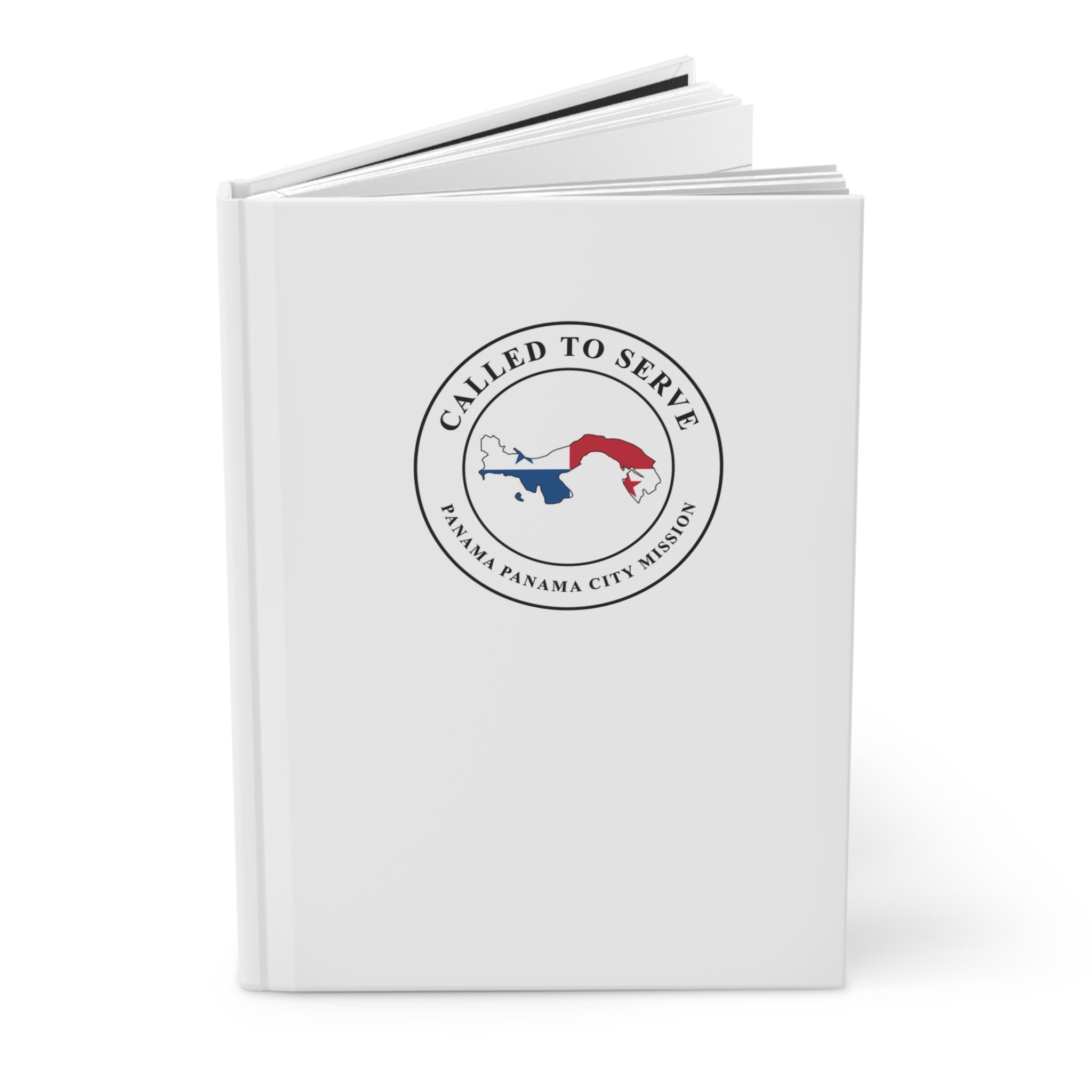 Panama Panama City Mission Flag Map Called to Serve White Hardcover Journal Matte - Mission Wishlist - LDS Missionary Gift Store