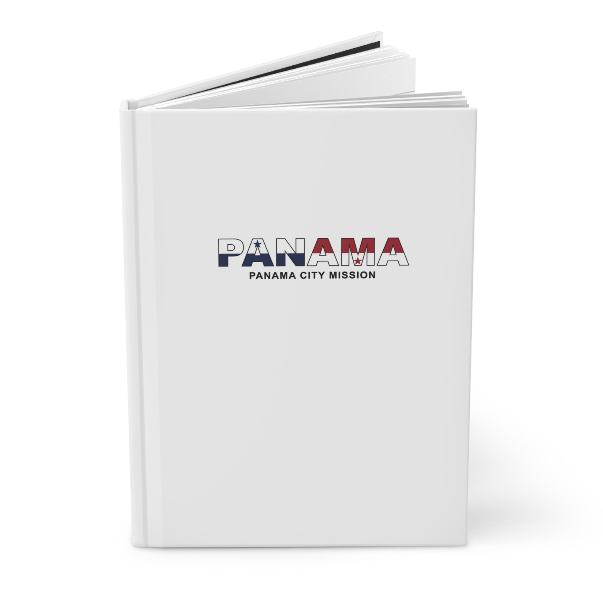 Panama Panama City Mission Flag Title White Hardcover Journal Matte - Mission Wishlist - LDS Missionary Gift Store
