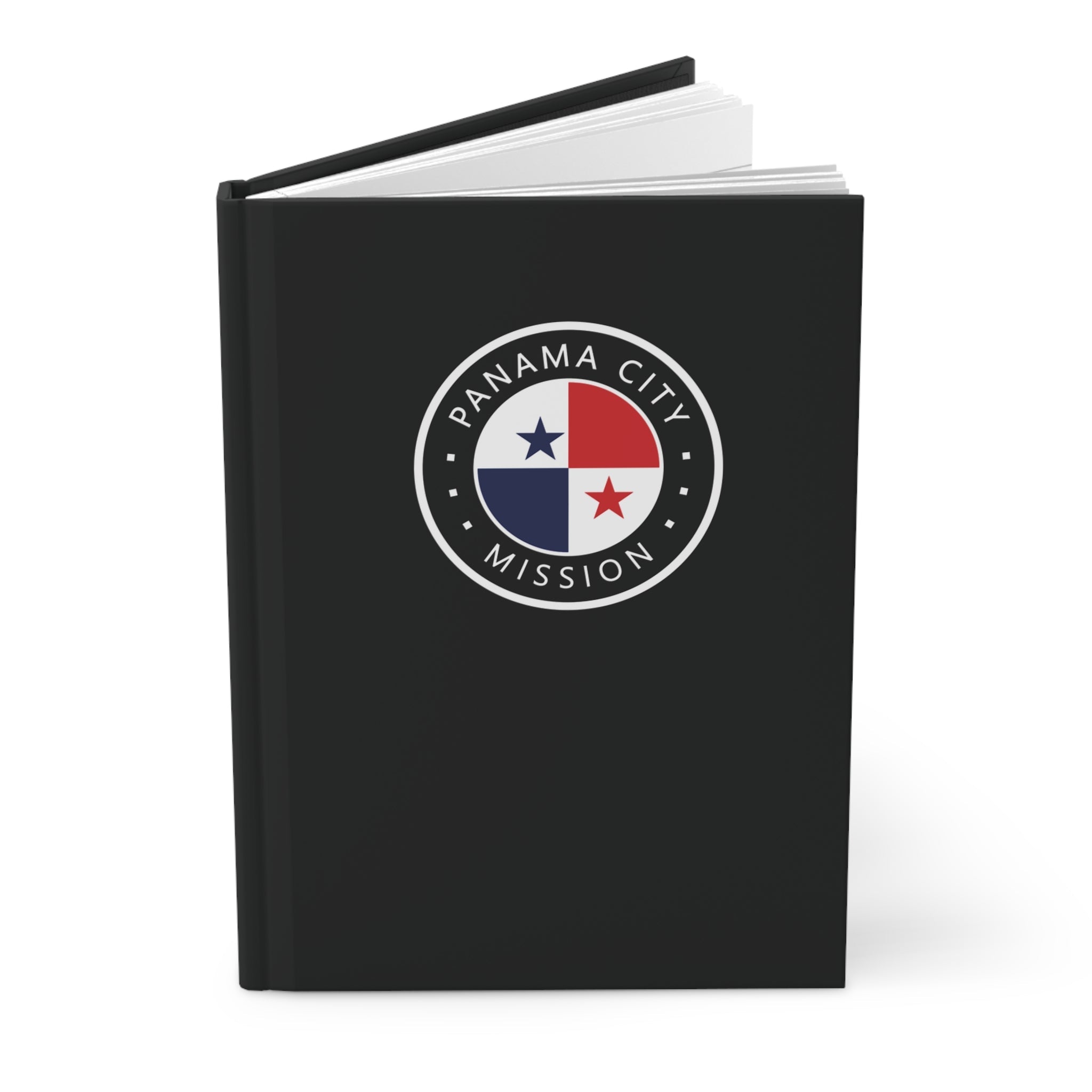 Panama Panama City Mission Logo Design Black Hardcover Journal Matte - Latter-Day Saint LDS Missionary Gift - Book of Mormon