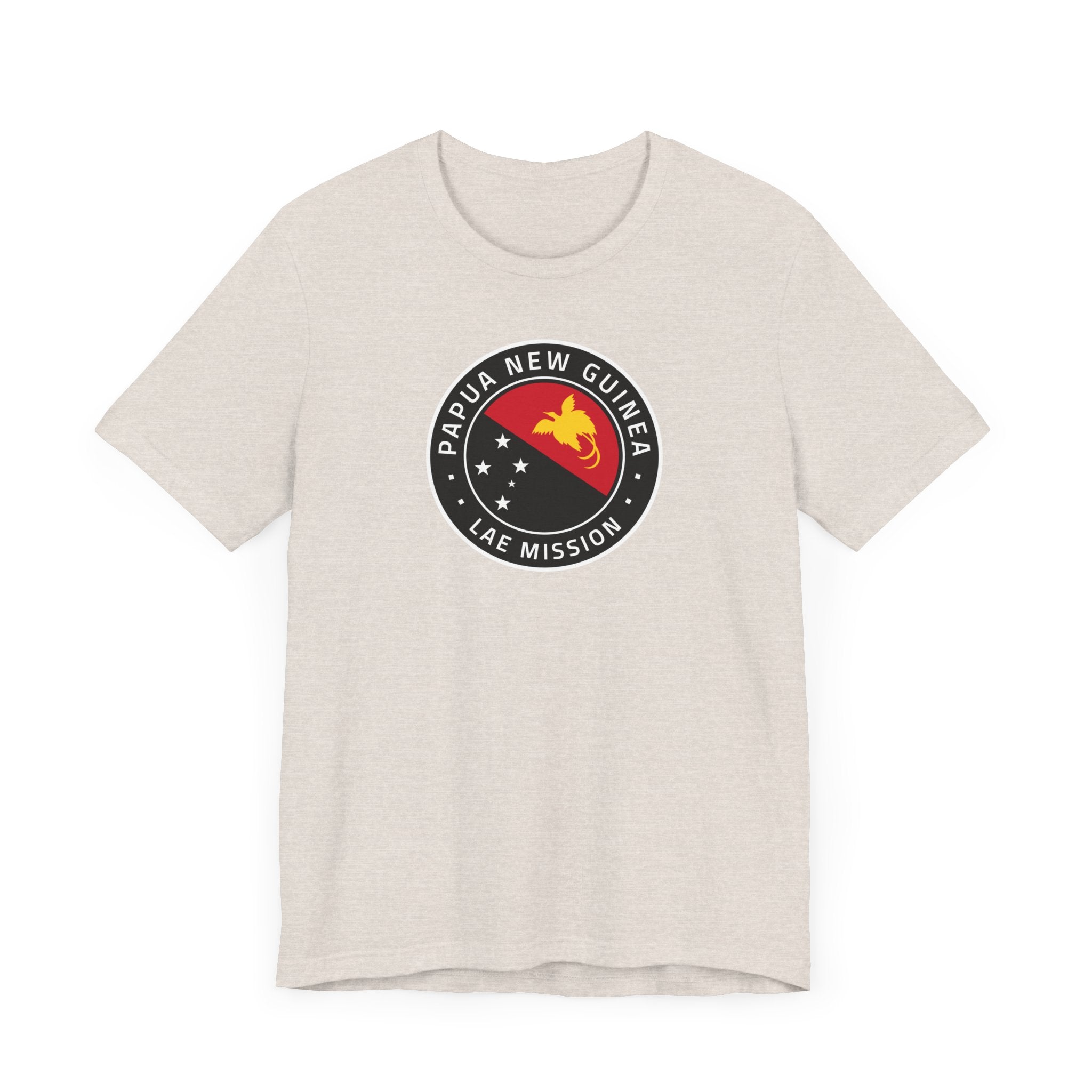 Papua New Guinea Lae Mission Flag Logo (Black Border) T-shirt - Mission Wishlist - LDS Missionary Gift Store