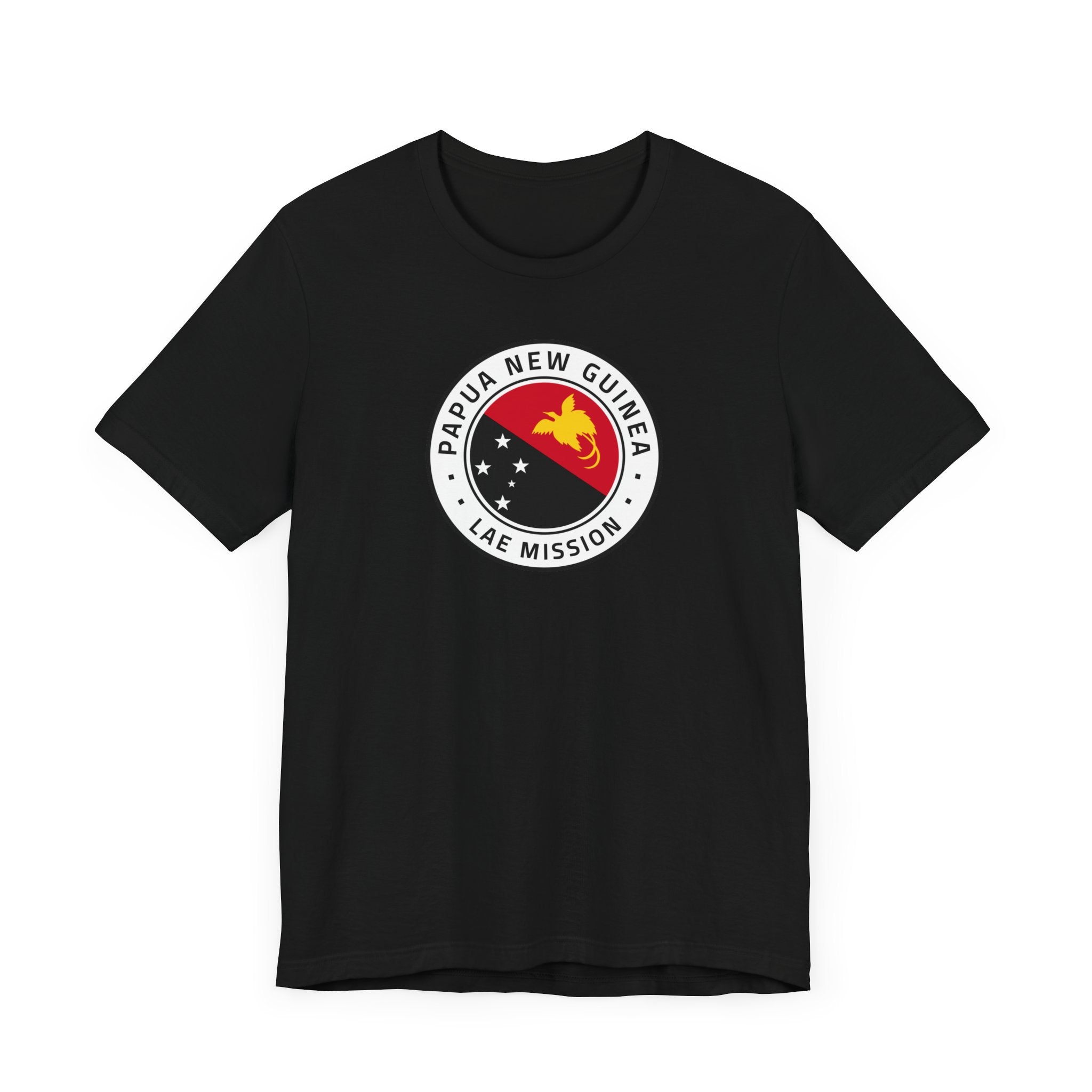Papua New Guinea Lae Mission Flag Logo (White Border) T-shirt - Mission Wishlist - LDS Missionary Gift Store