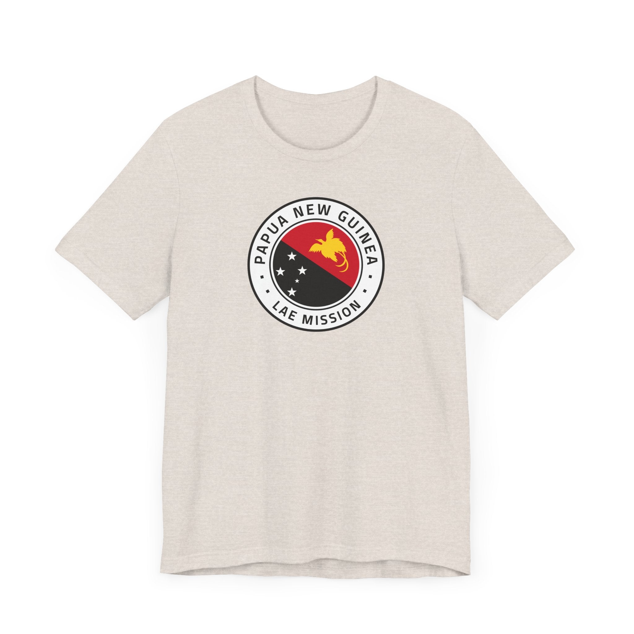 Papua New Guinea Lae Mission Flag Logo (White Border) T-shirt - Mission Wishlist - LDS Missionary Gift Store