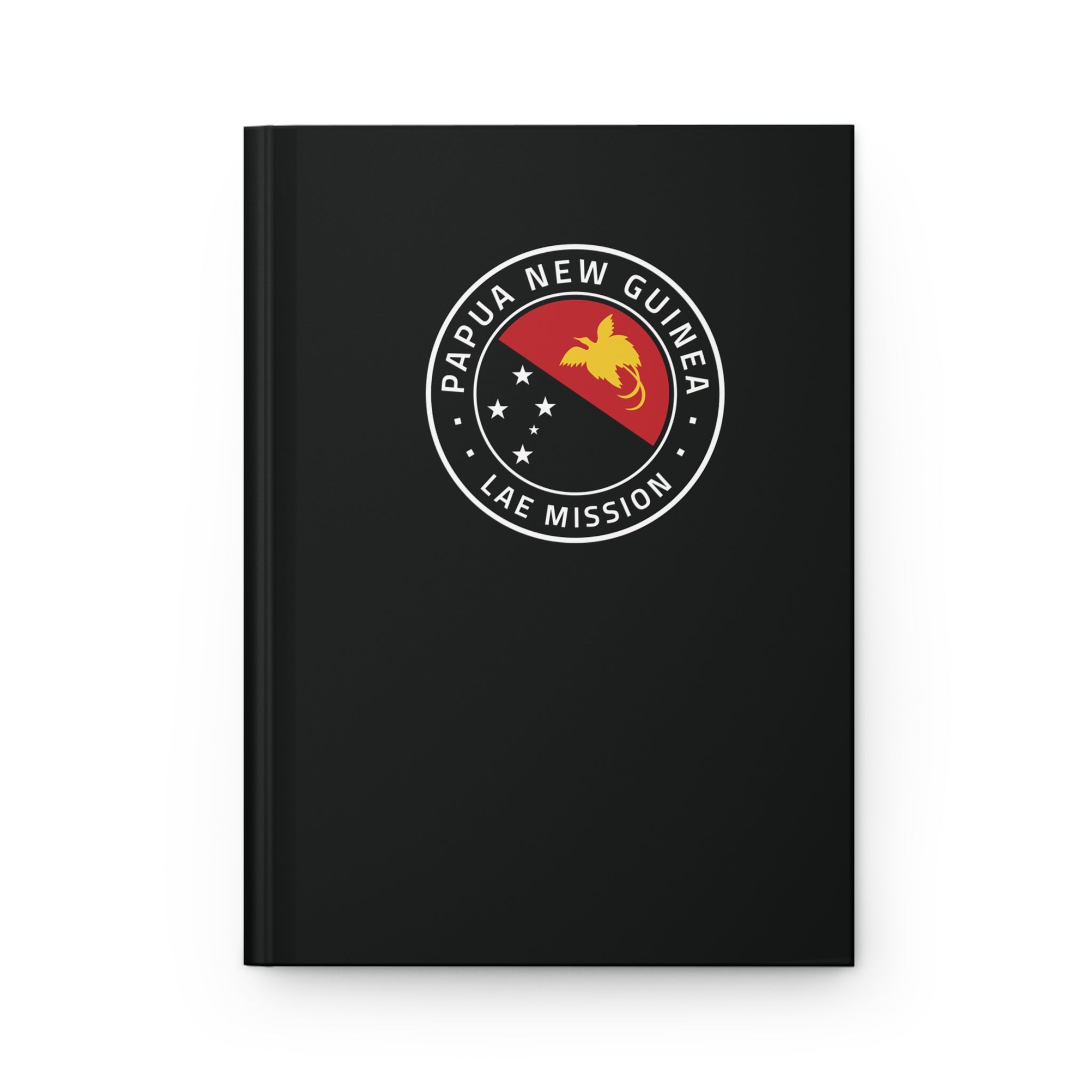 Papua New Guinea Lae Mission Logo Design Black Hardcover Journal Matte - Mission Wishlist - LDS Missionary Gift Store