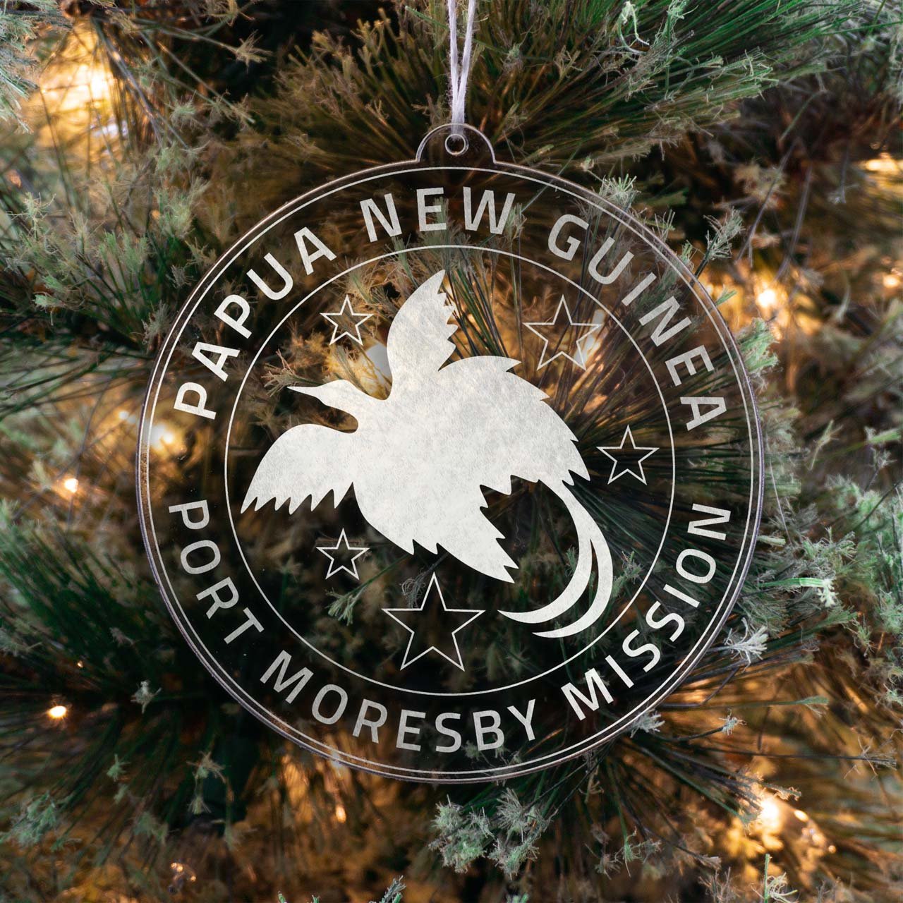 Papua New Guinea Port Moresby Mission Christmas Ornament - Latter-Day Saint LDS Missionary Gift - Book of Mormon