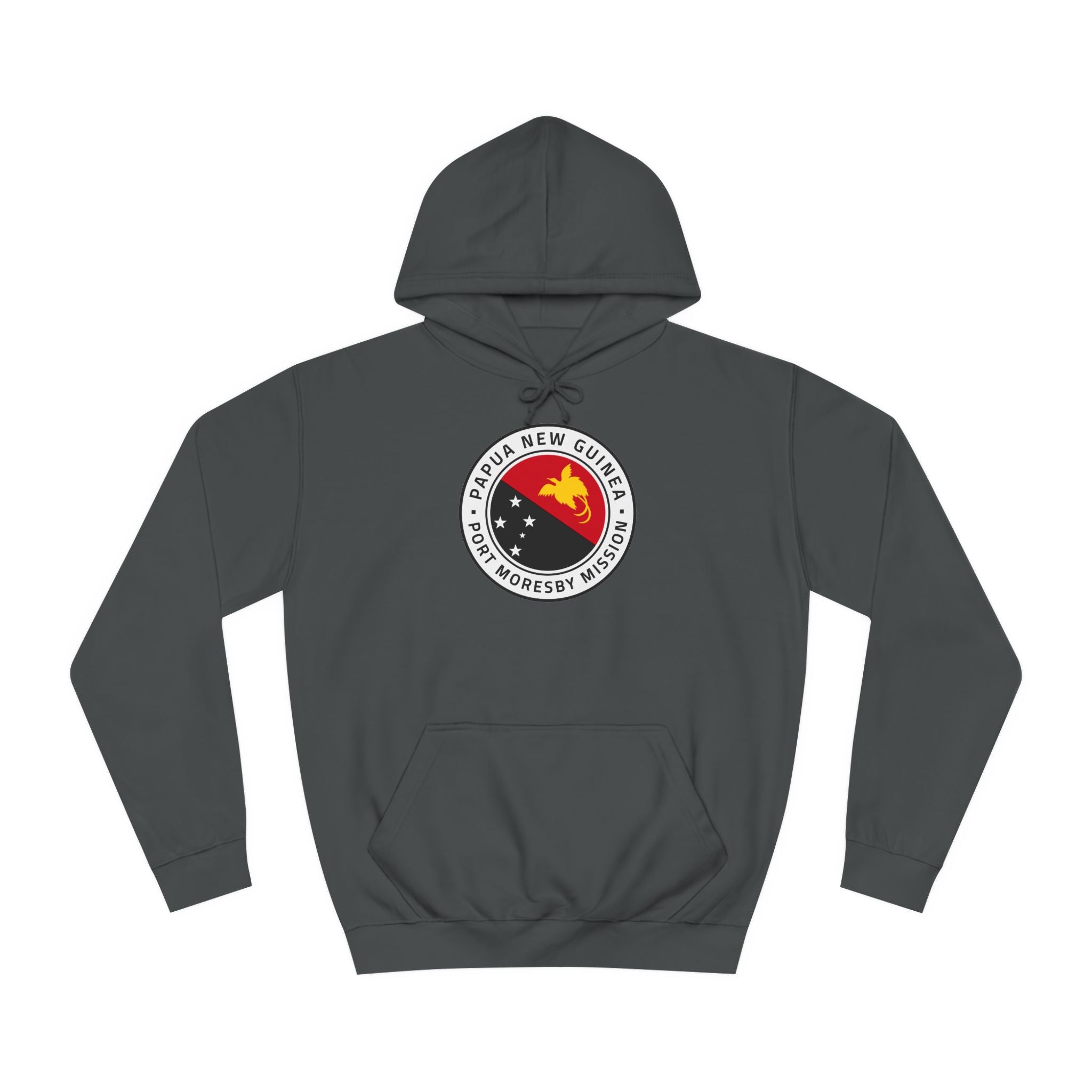 Papua New Guinea Port Moresby Mission Flag Logo (White Border) College Hoodie - Mission Wishlist - LDS Missionary Gift Store