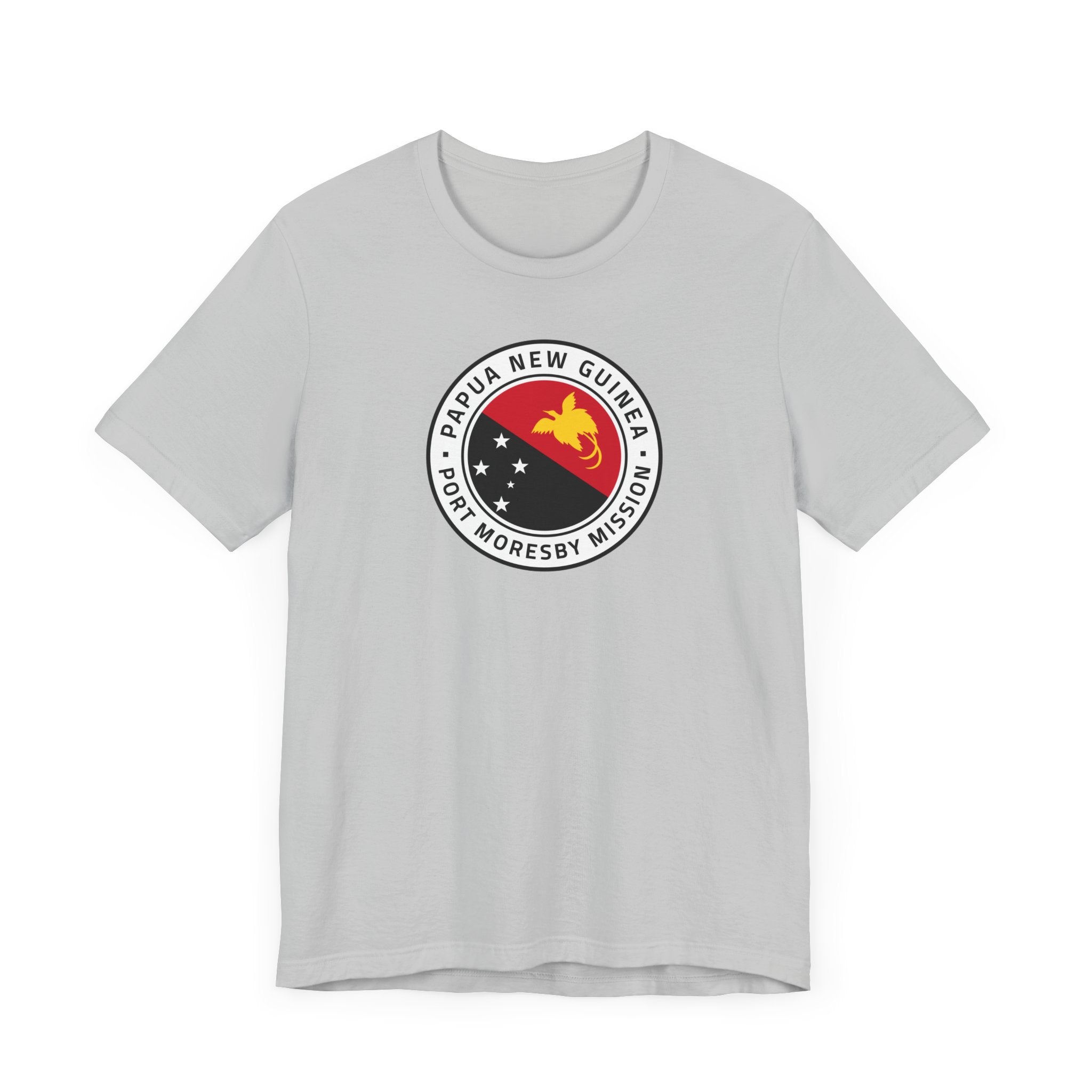 Papua New Guinea Port Moresby Mission Flag Logo (White Border) T-shirt - Mission Wishlist - LDS Missionary Gift Store