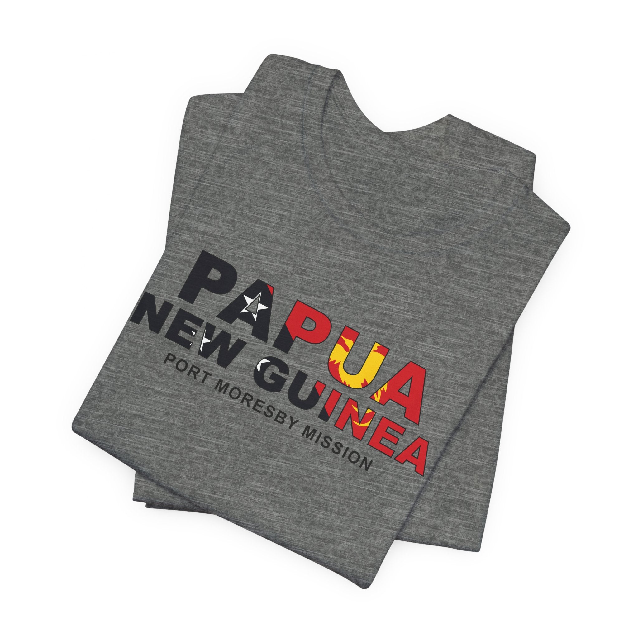 Papua New Guinea Port Moresby Mission Flag Title T-shirt - Mission Wishlist - LDS Missionary Gift Store