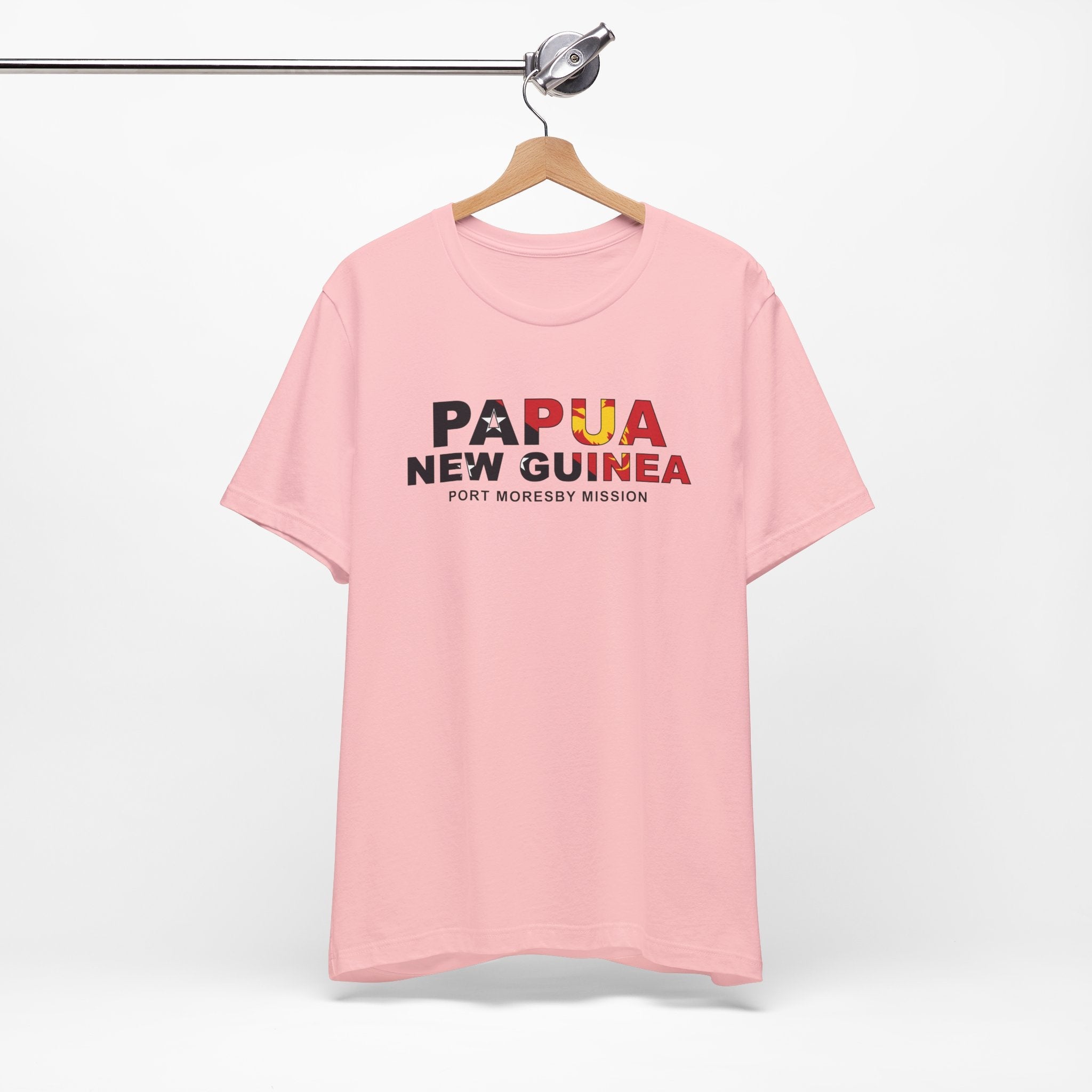 Papua New Guinea Port Moresby Mission Flag Title T-shirt - Mission Wishlist - LDS Missionary Gift Store